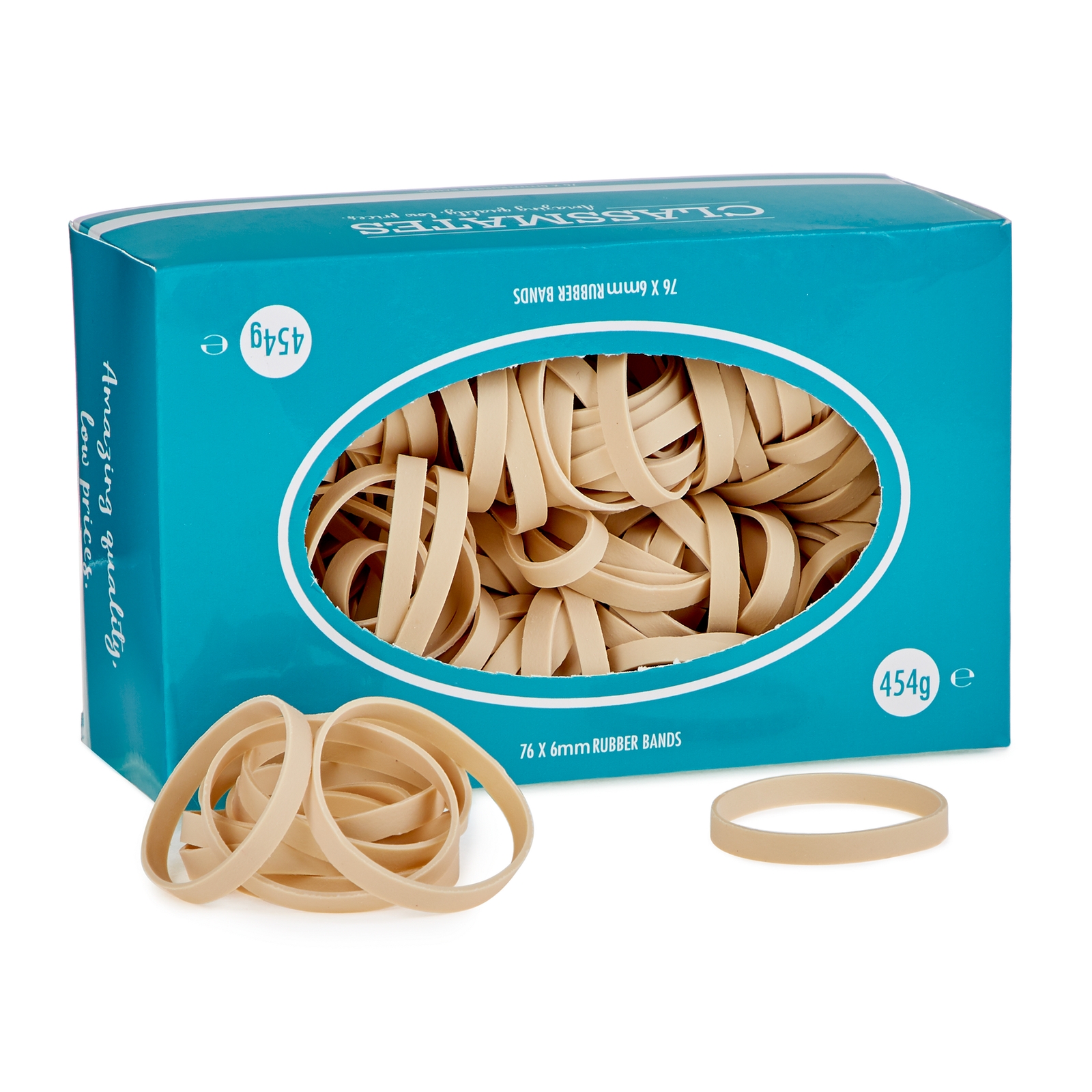 Classmates Rubber Bands 454g 76x6mm (Warning: May Contain Natural Rubber Latex)