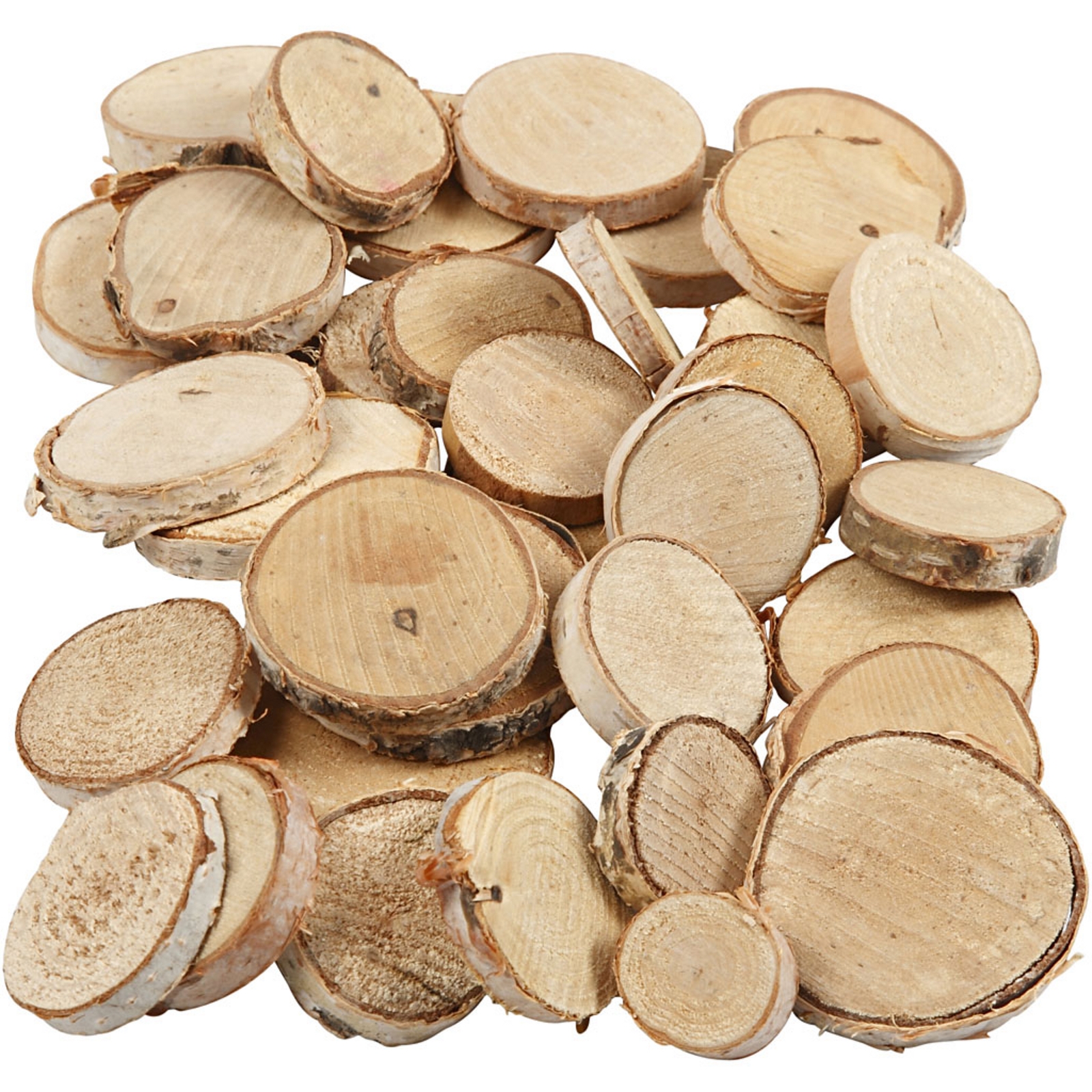 Circular Wood Cuts - Assorted - Pack of 140