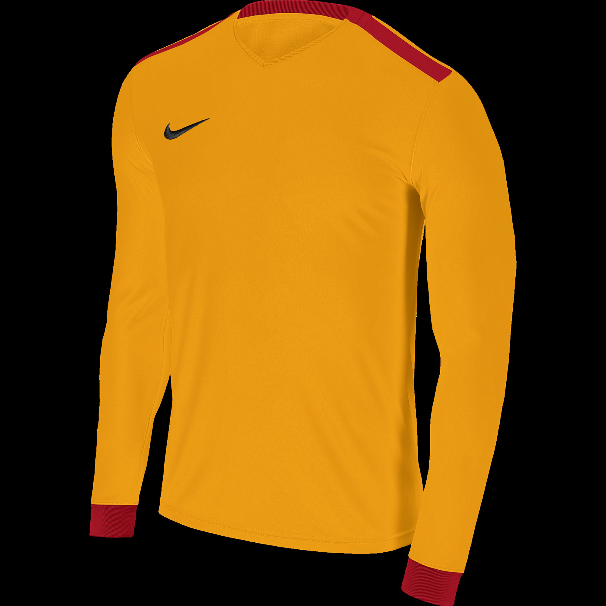 red and gold nike shirt