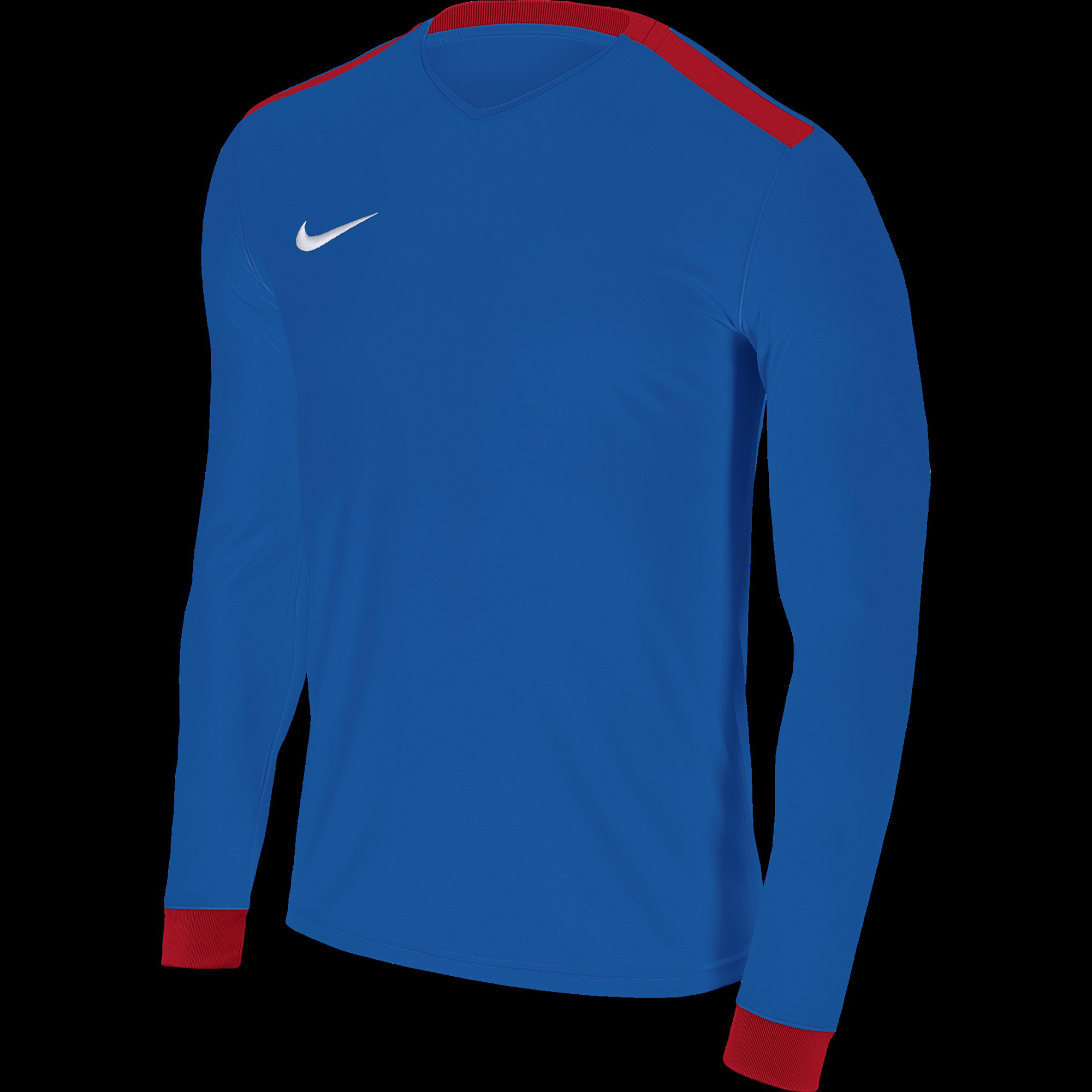 royal blue and red shirt