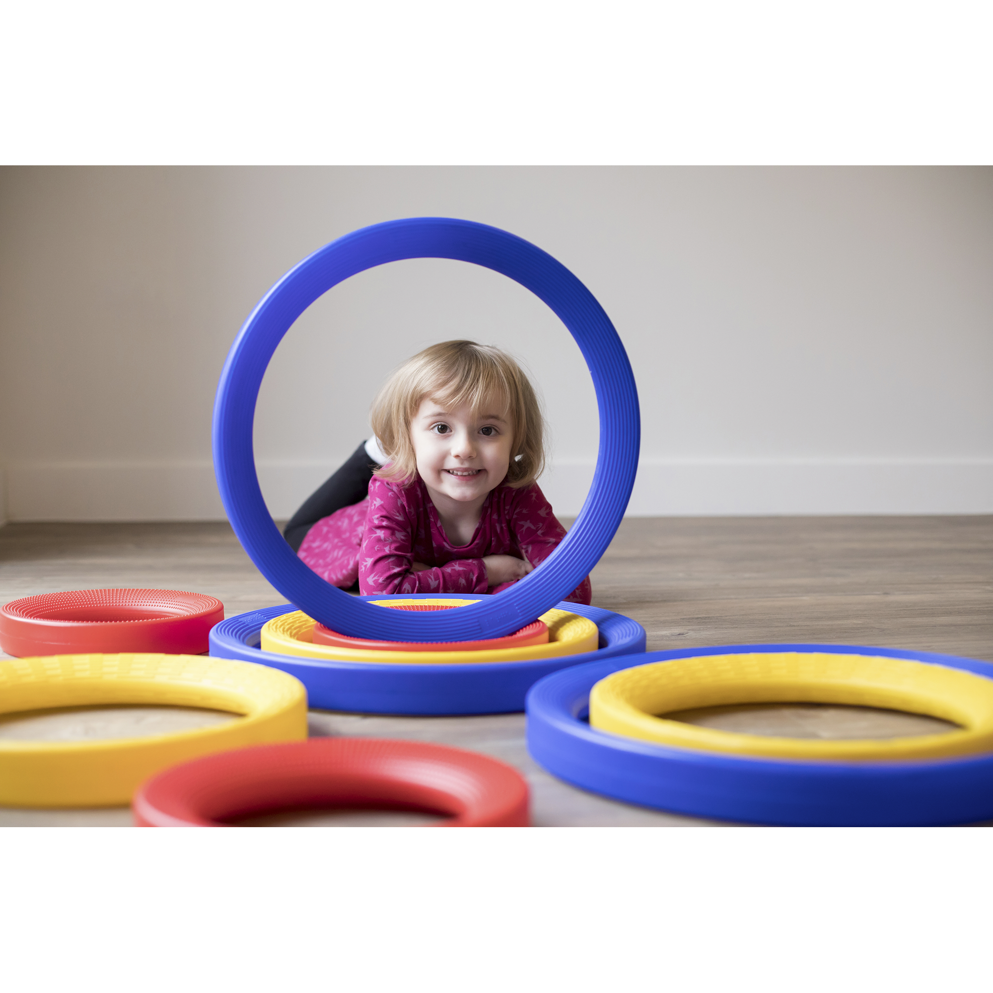 rolling rings sensory toy