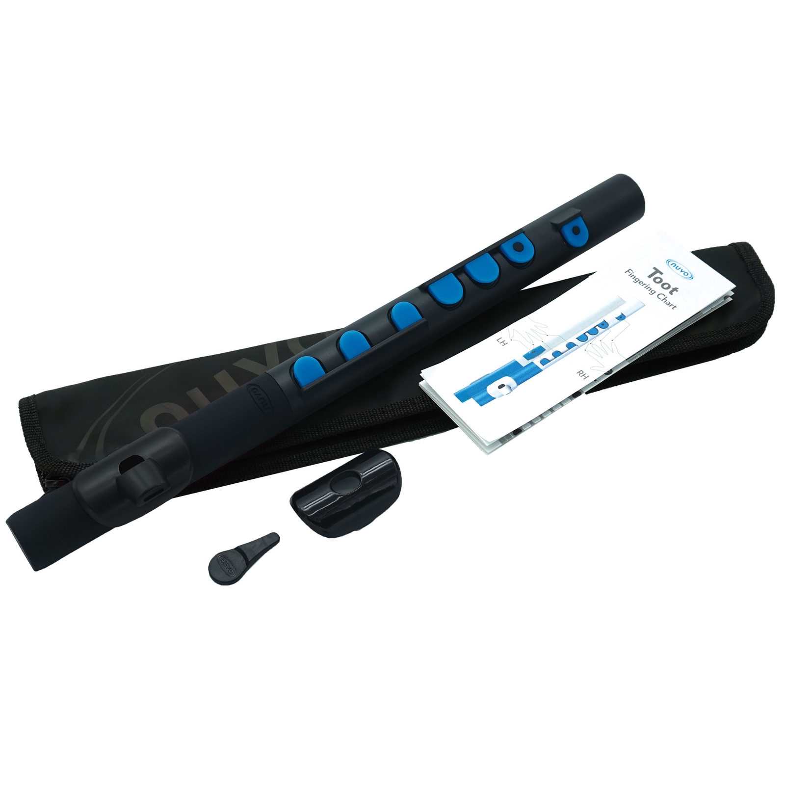 Nuvo Toot Black with Blue Trim