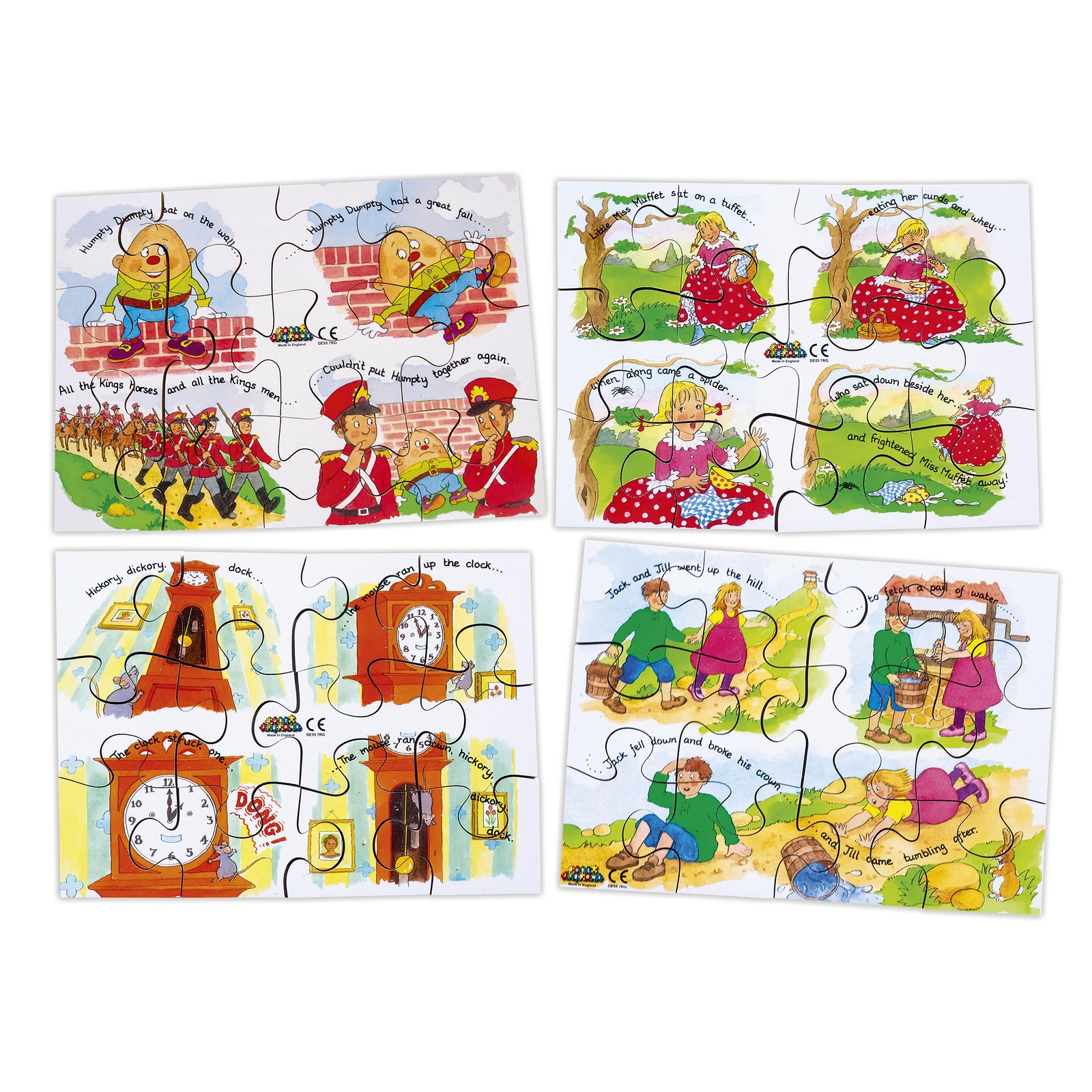 Just Jigsaws Nursery Rhyme Jigsaws - Set 2 - Pack x 4