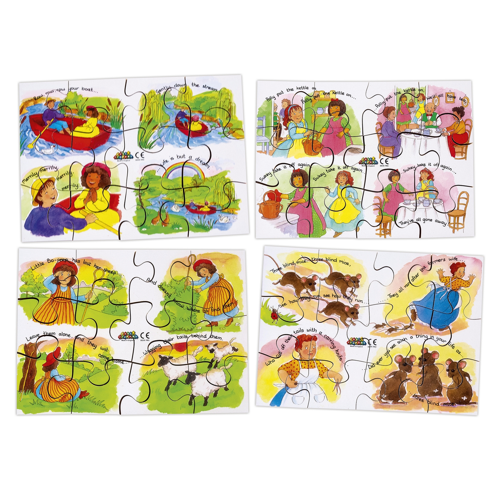 Just Jigsaws Nursery Rhyme Jigsaws - Set 3 - Pack x 4