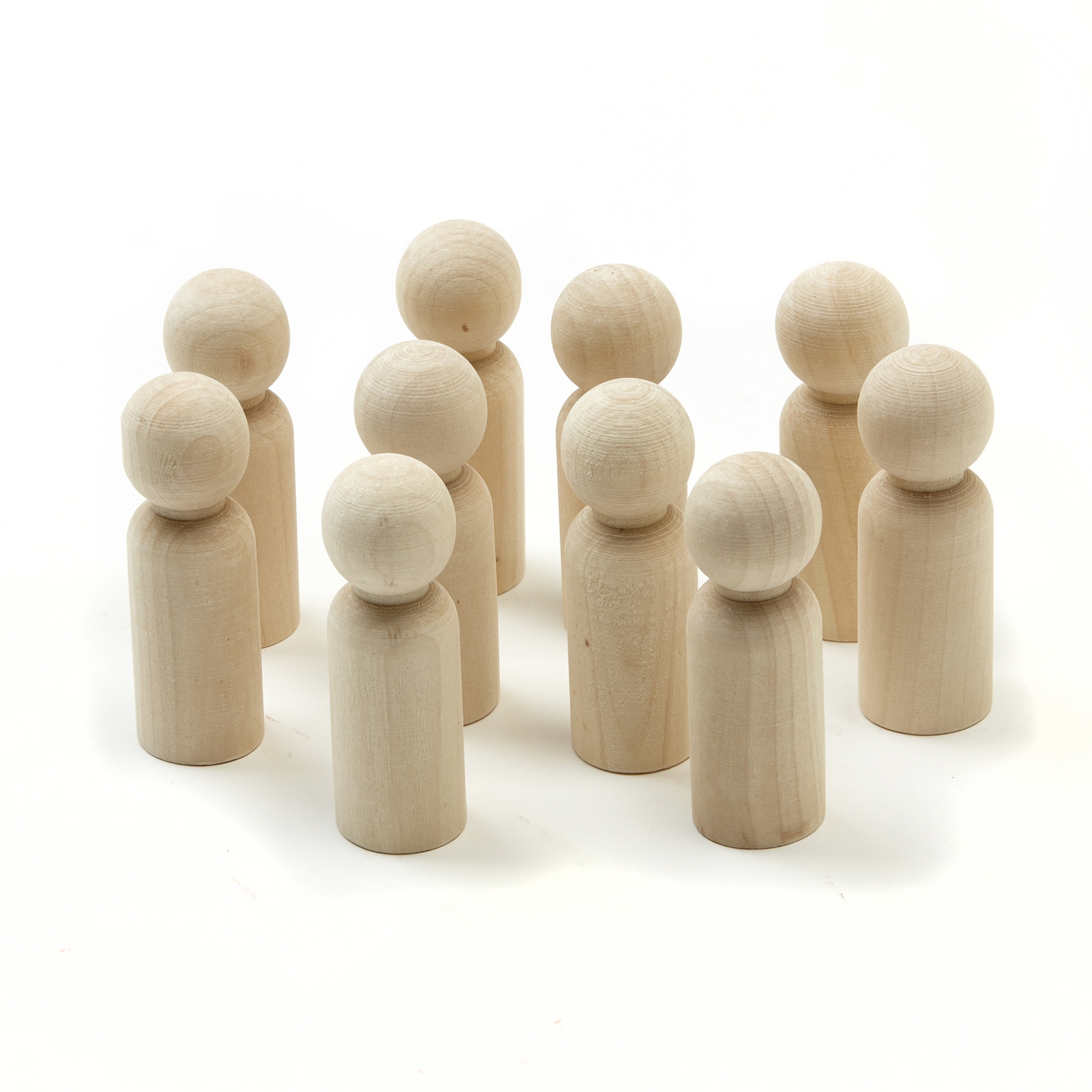 Wooden Peg People - Medium - Pack of 10