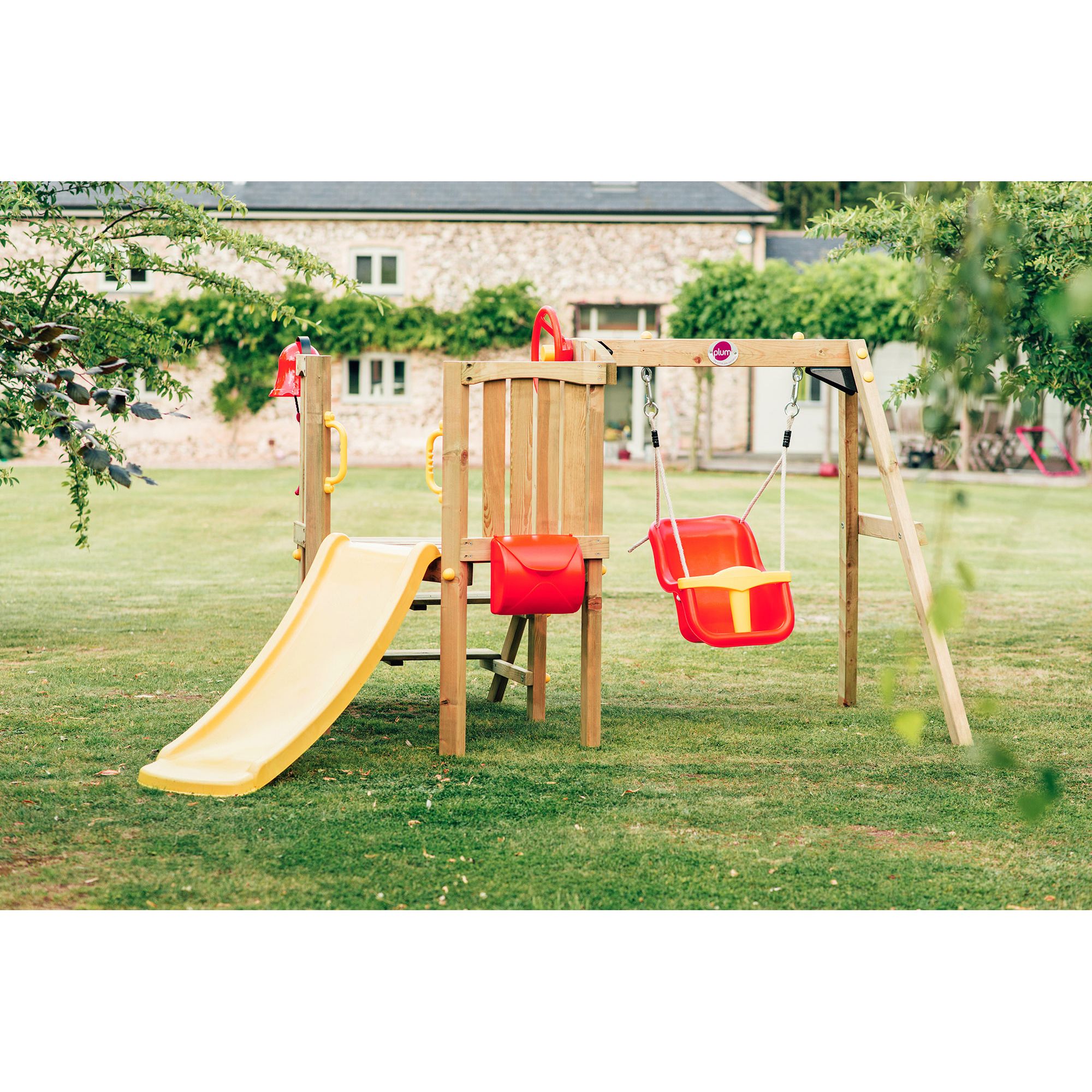 wooden climbing tower