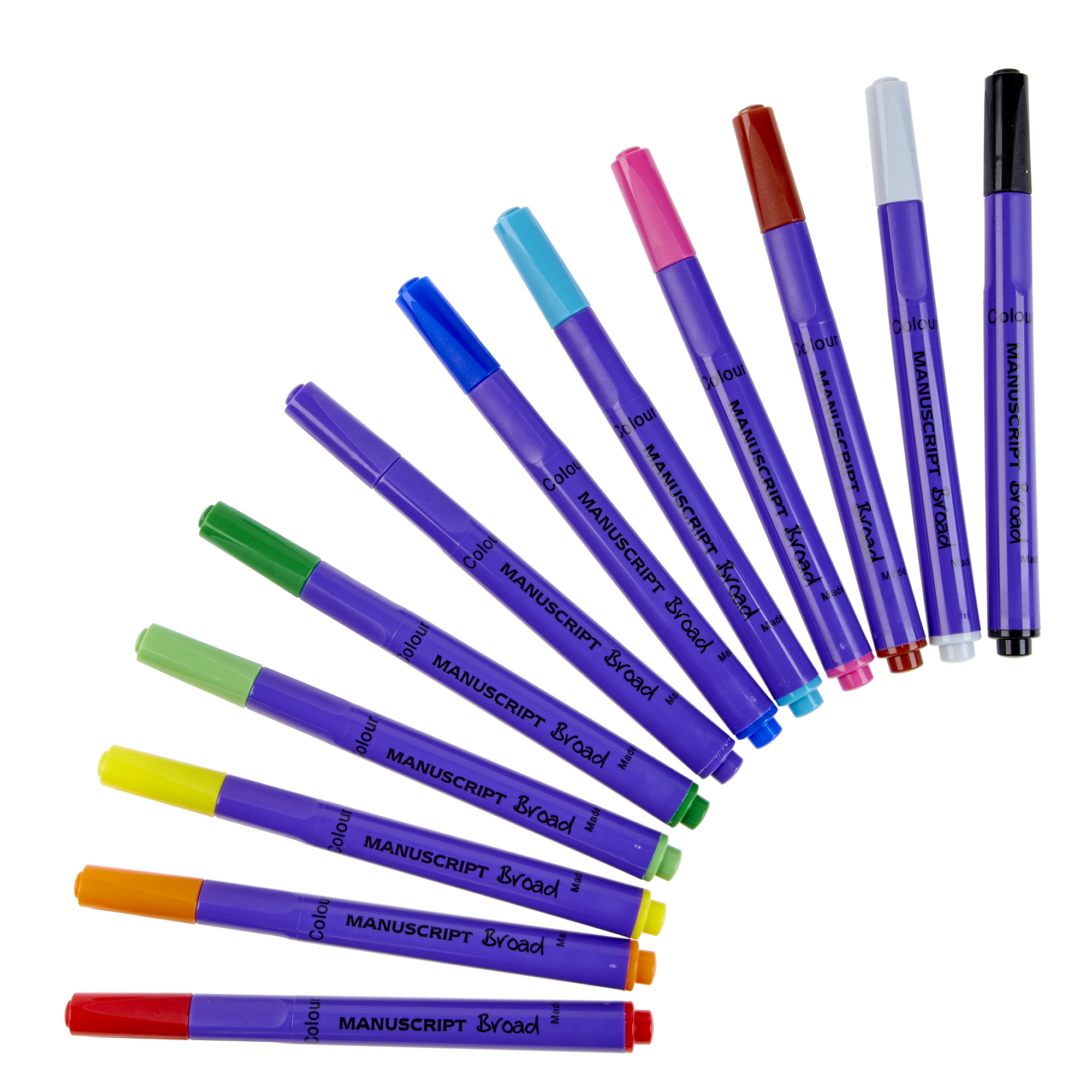 Manuscript Colour Creative Markers - Broad Pack 12 - HE1776702 | Hope ...