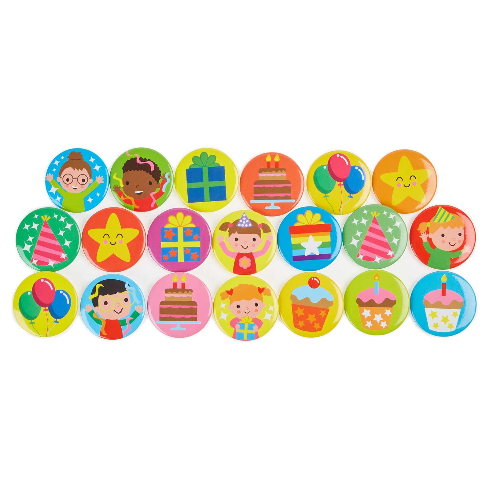 Birthday Badges Pack 38mm