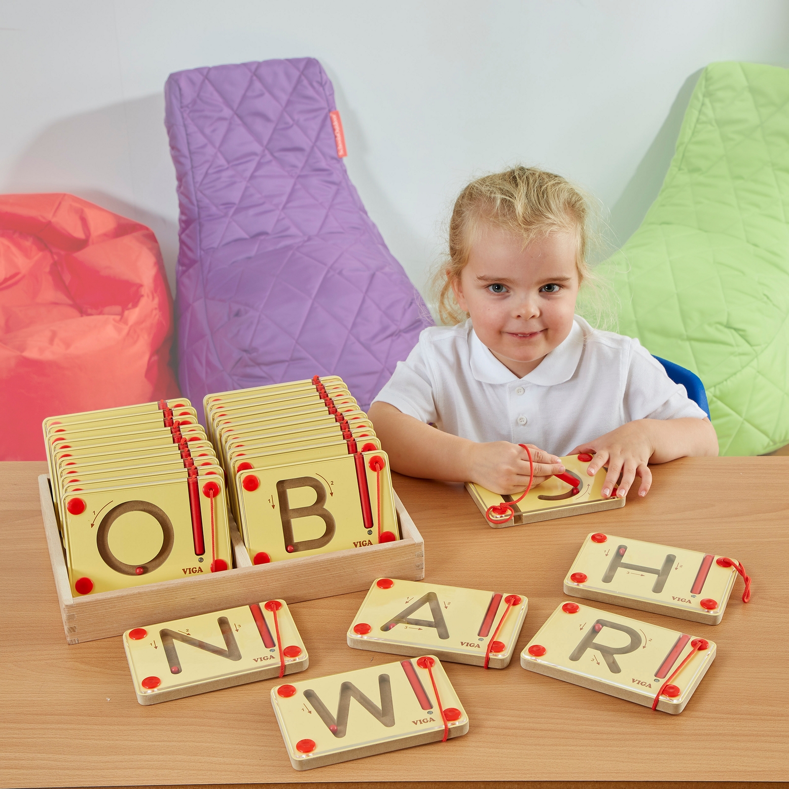 Magnetic Letter Mazes -  Uppercase