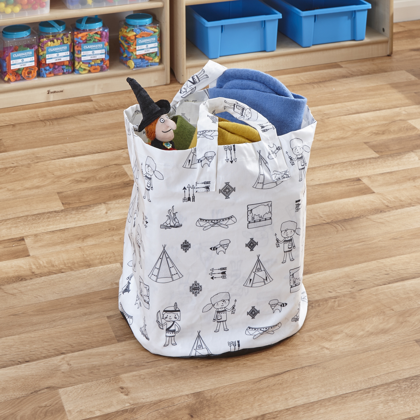 Welcome To My Tribe Wipe Clean Coated Storage Bag