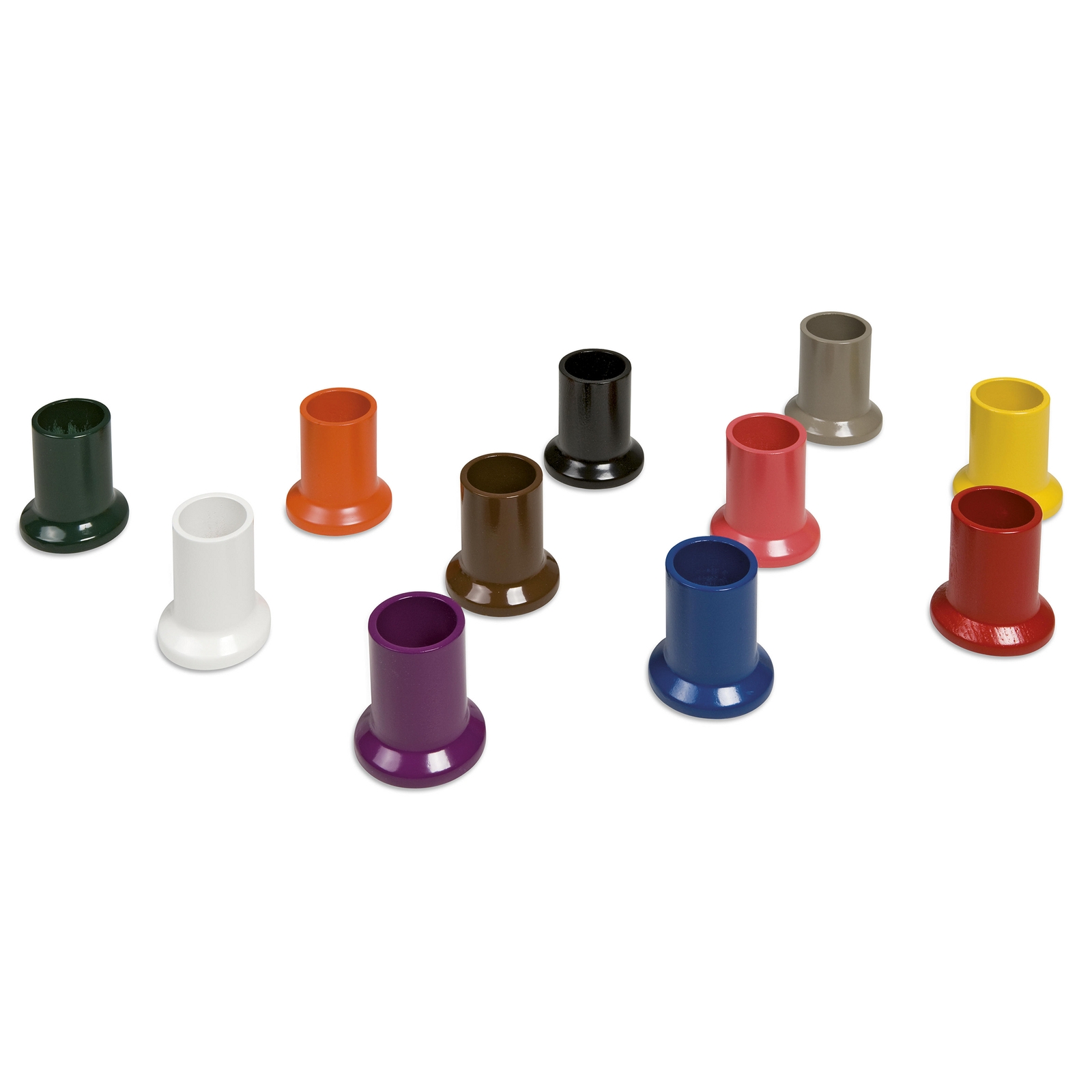Coloured Inset Pencil Holders: Set Of 11 Coloured