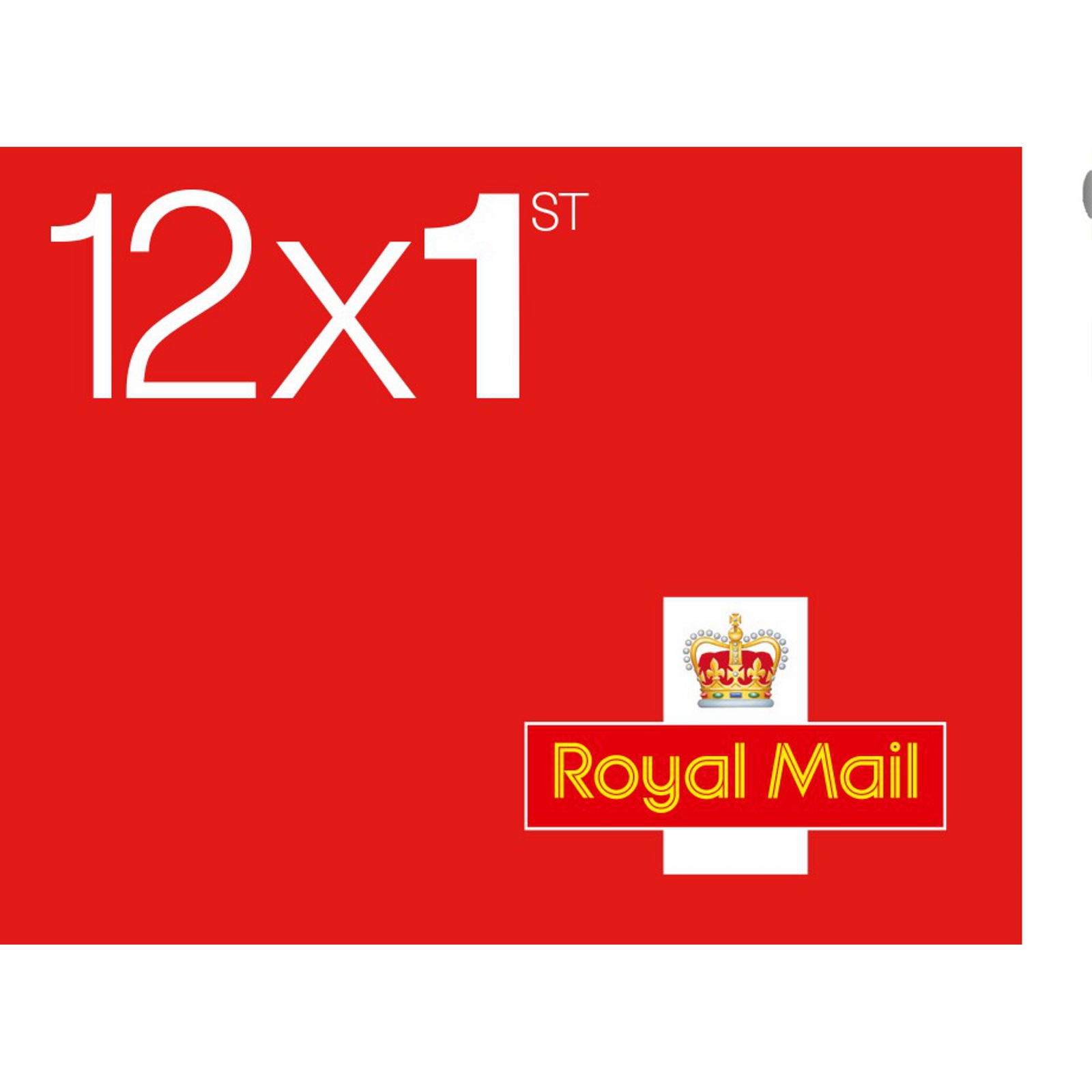 Royal Mail 1st Class Stamps - Sheet of 12