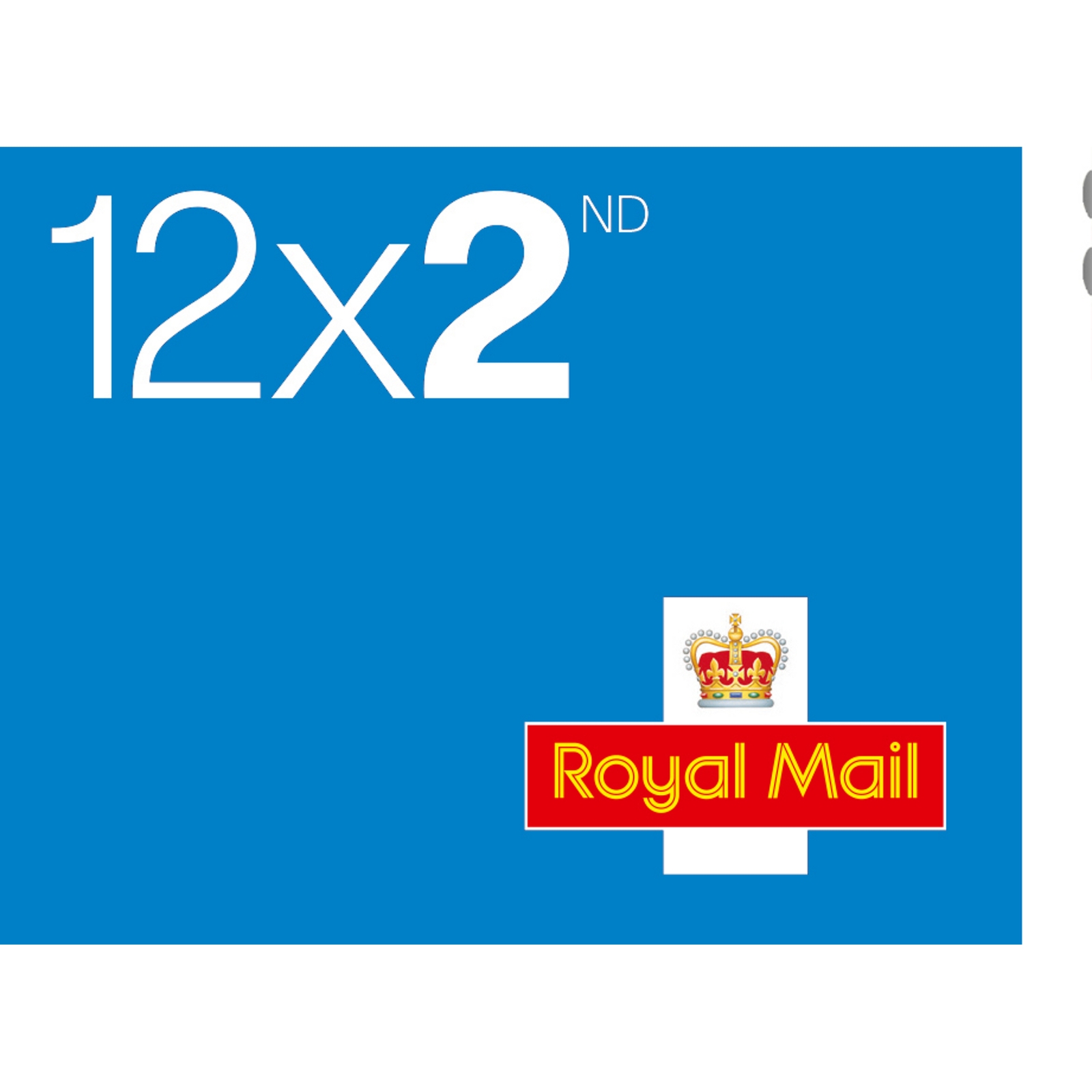 Royal Mail 2nd Class Stamps - Sheet of 12