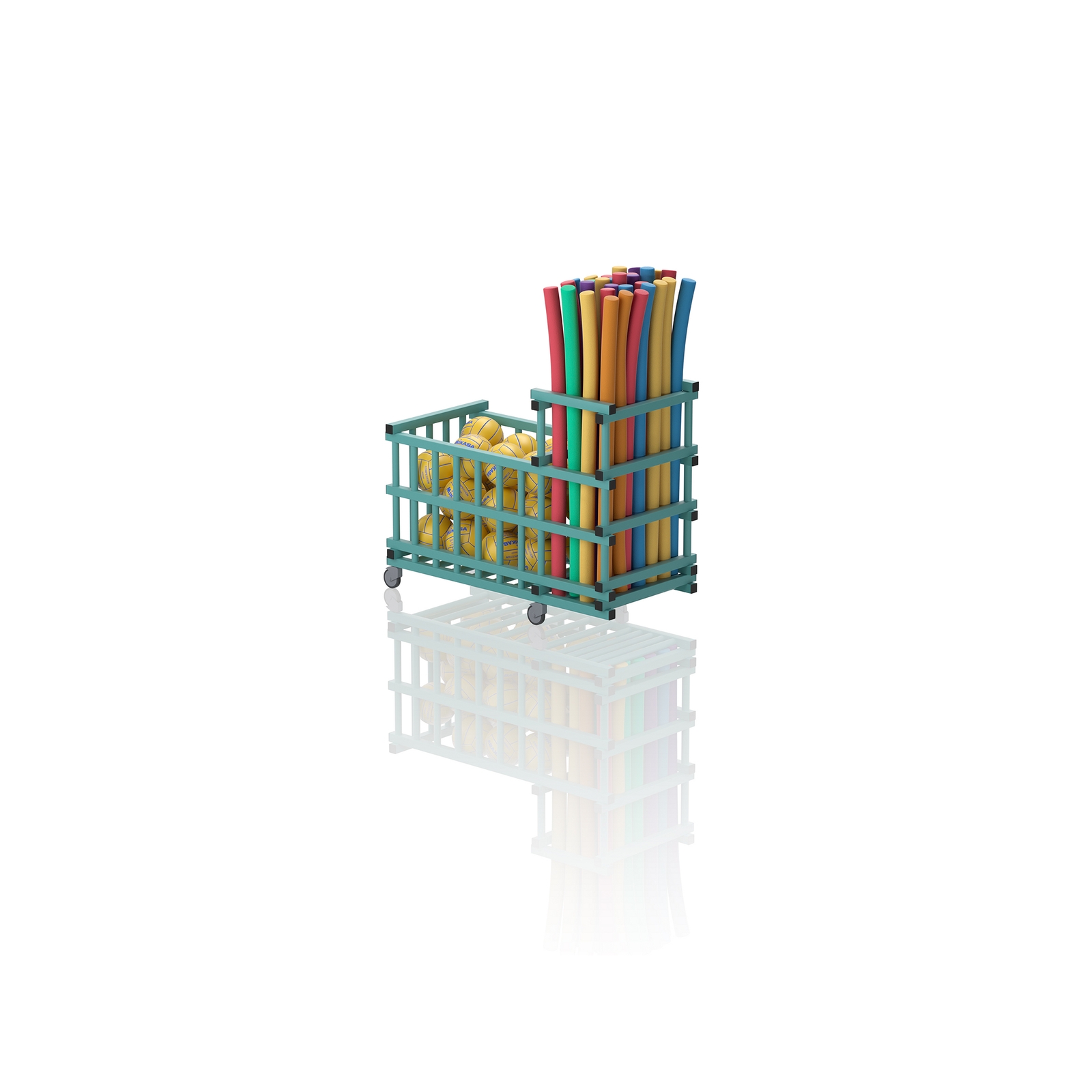 Noodle And Storage Trolley Aqua