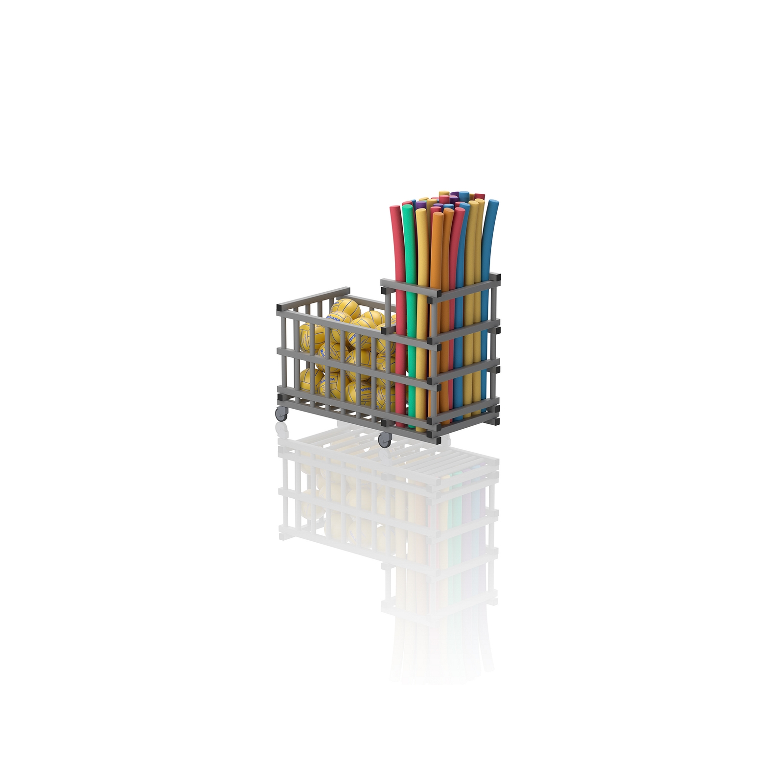 Noodle And Storage Trolley Grey