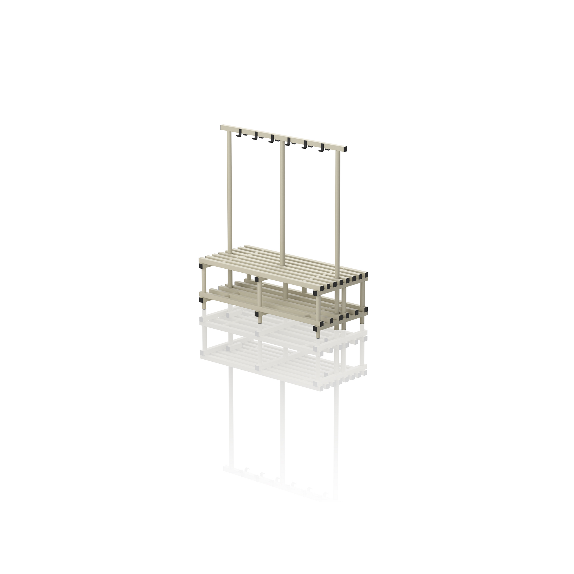 Double Bench With Hanger Medium Cream