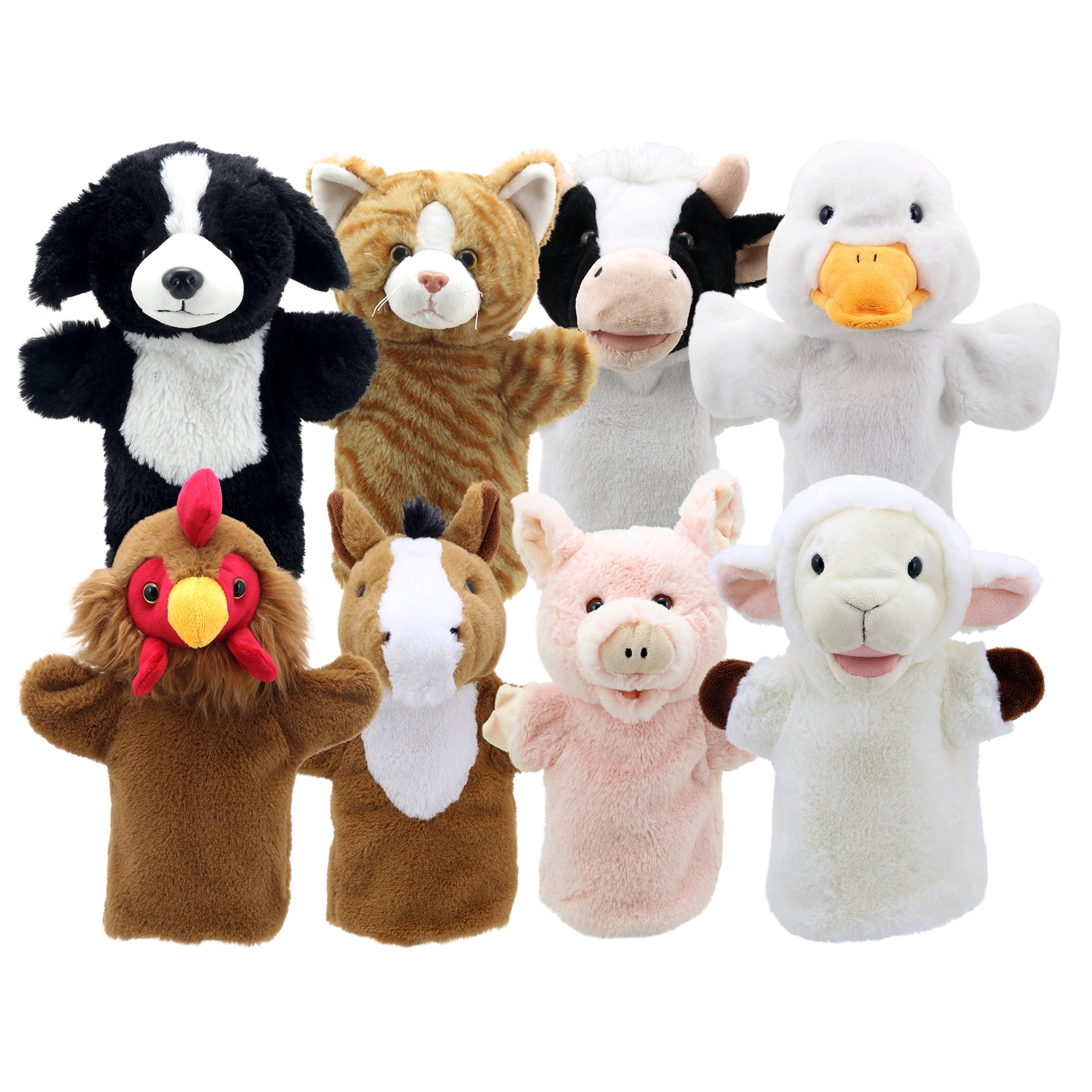 Farm Animals Puppets - Assorted - Pack of 8