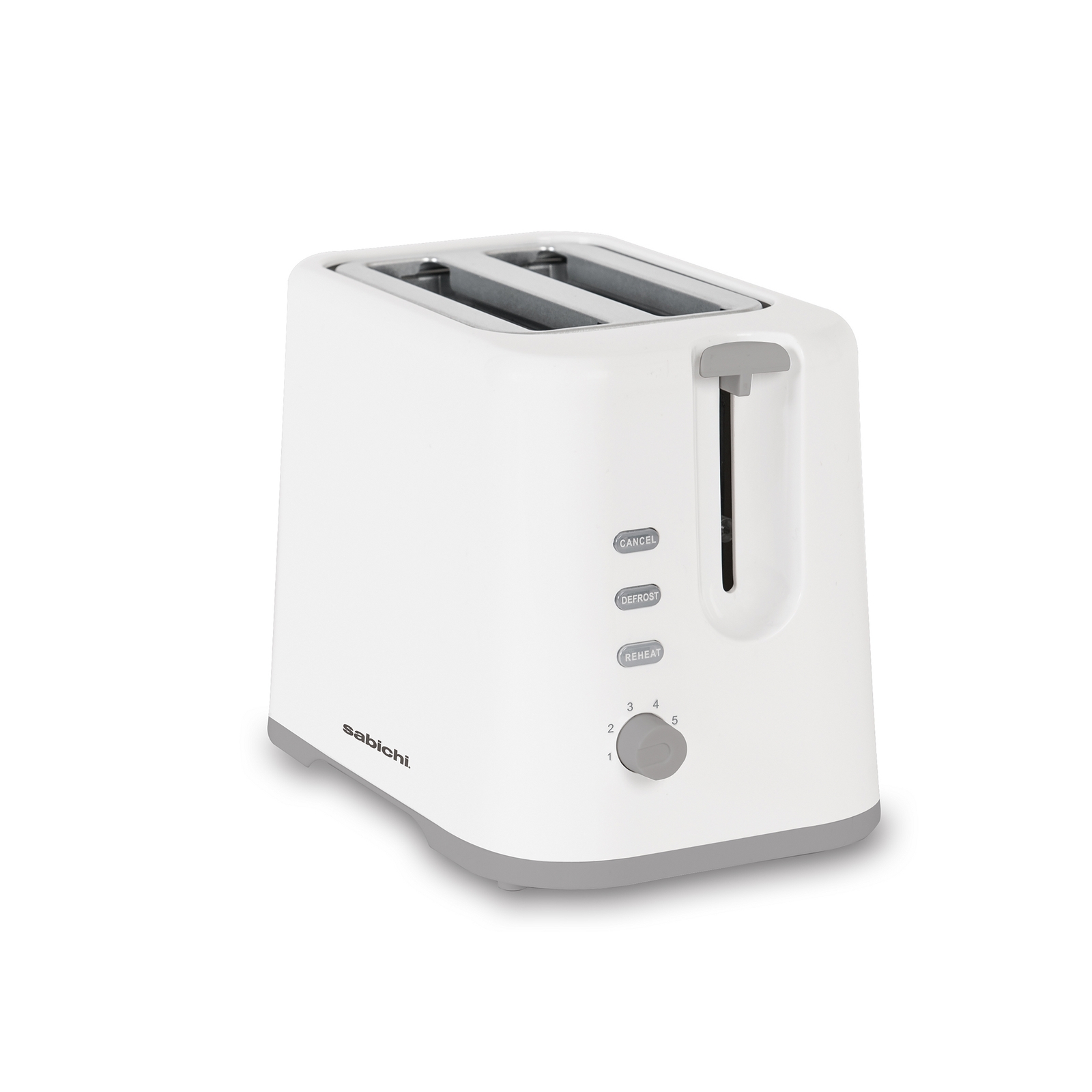 Sabichi White 2-Slice Toaster