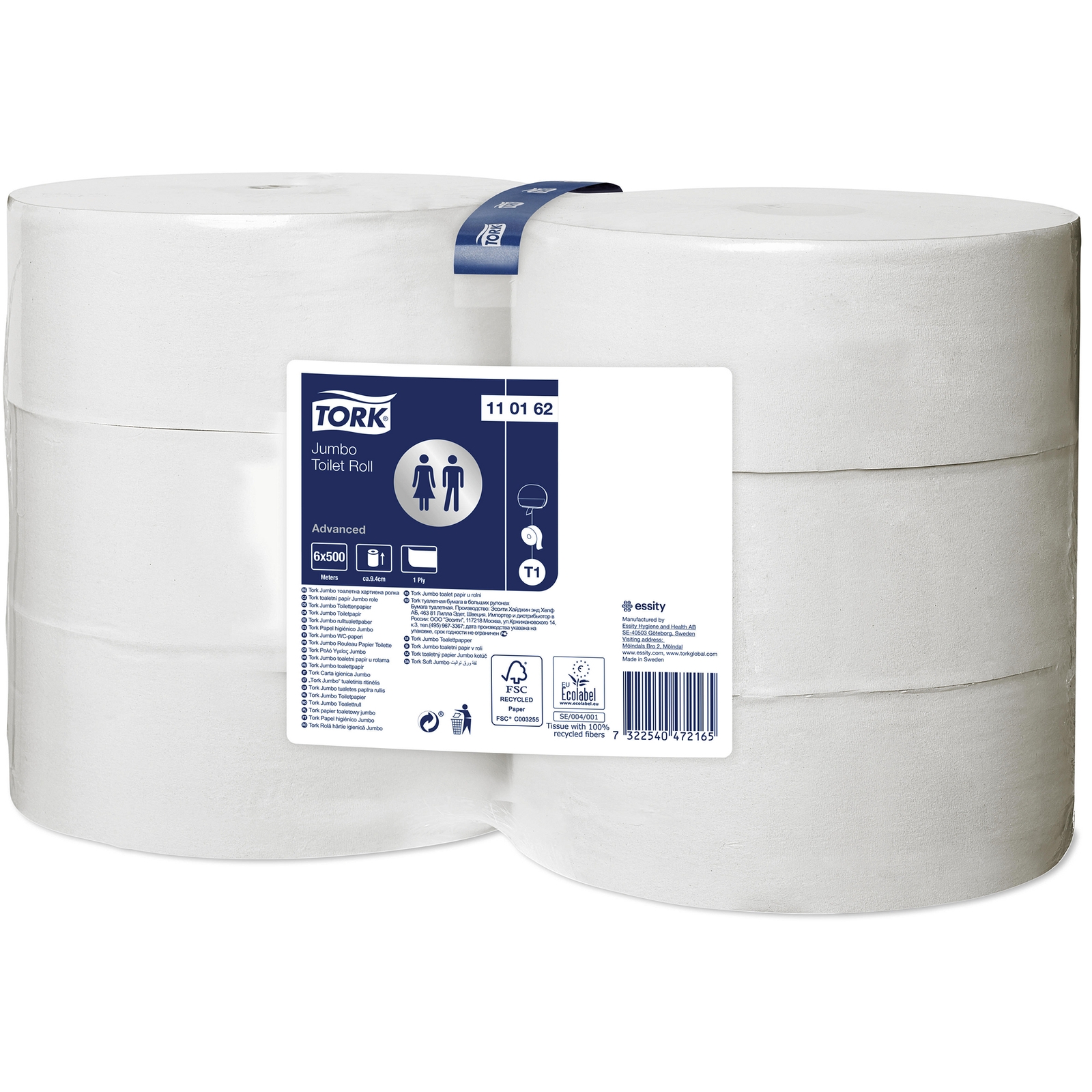 Tork Jumbo 1-Ply Toilet Roll