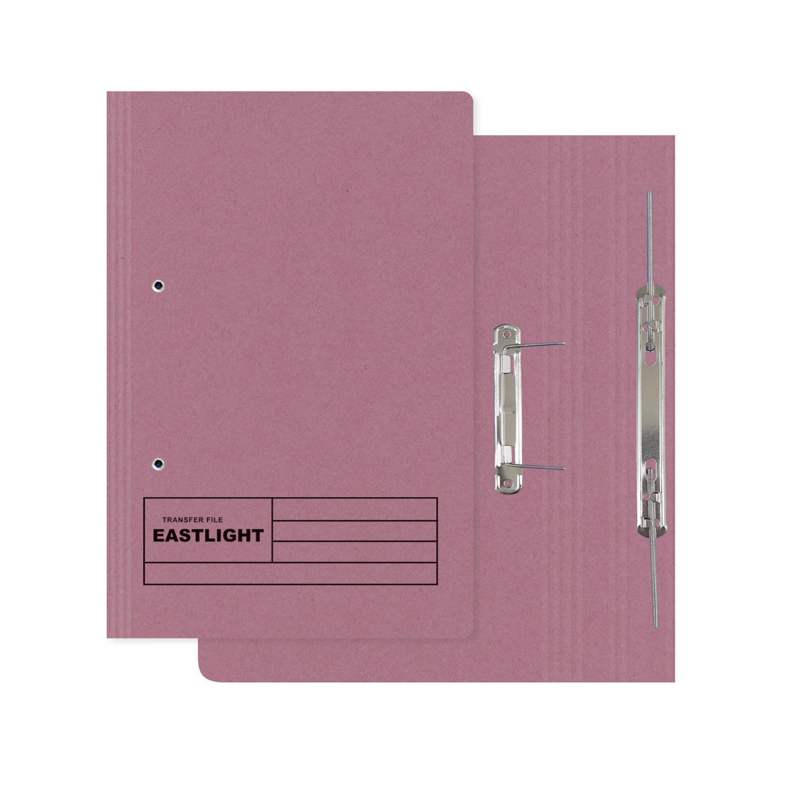 Pink Foolscap Transfer Spring Files - Pack of 50