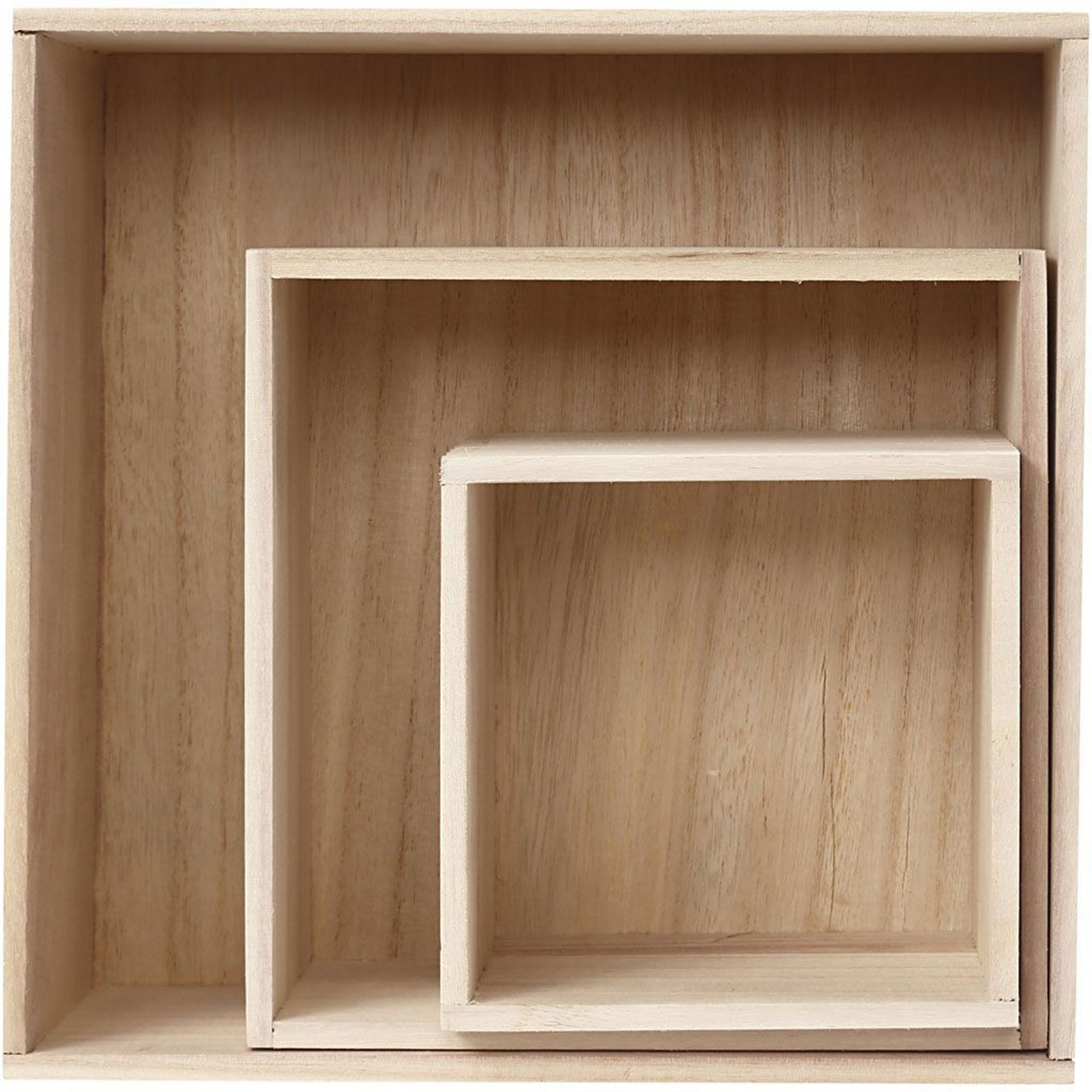 Square Storage Boxes - Pack x 3