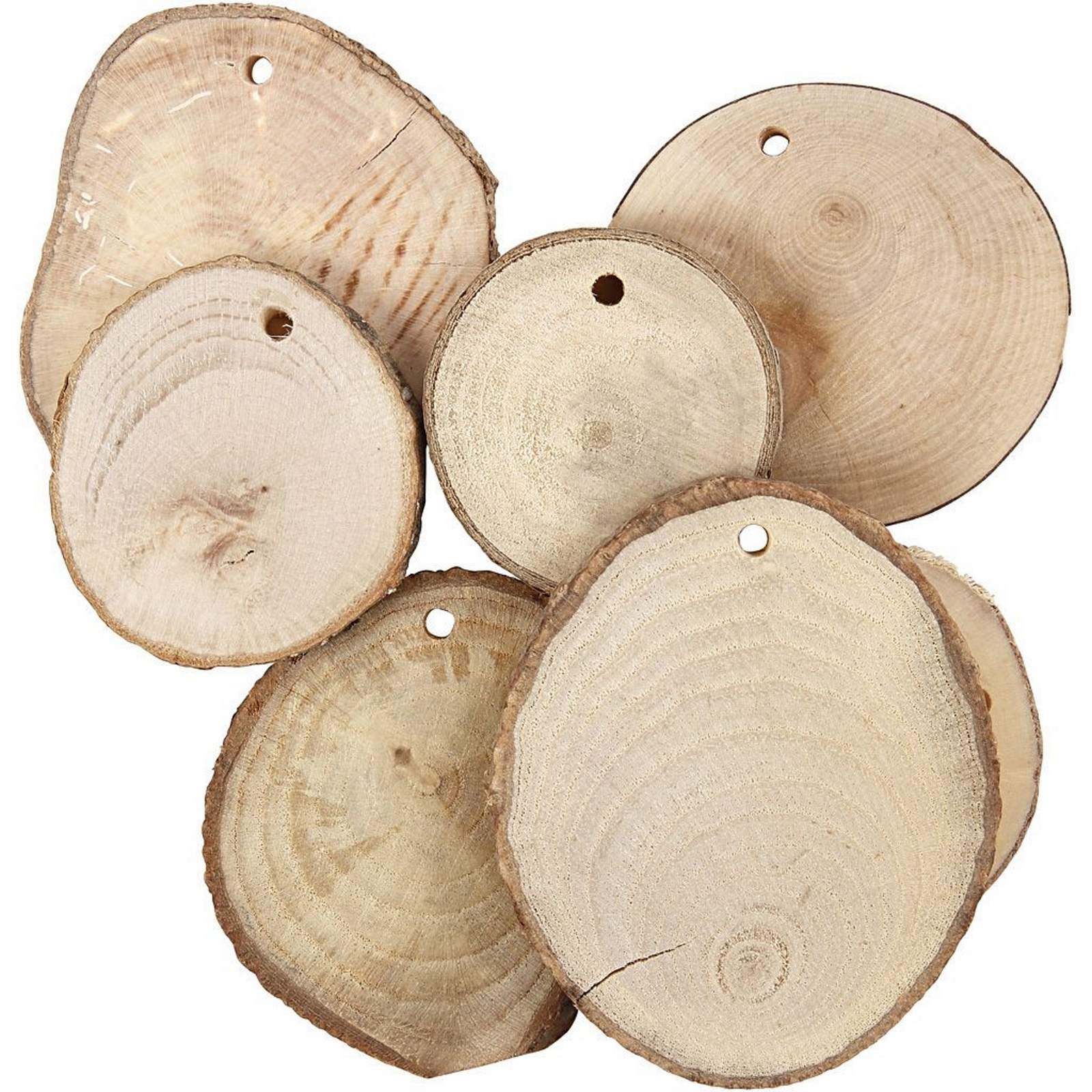 Wooden Discs - Assorted - Pack of 25