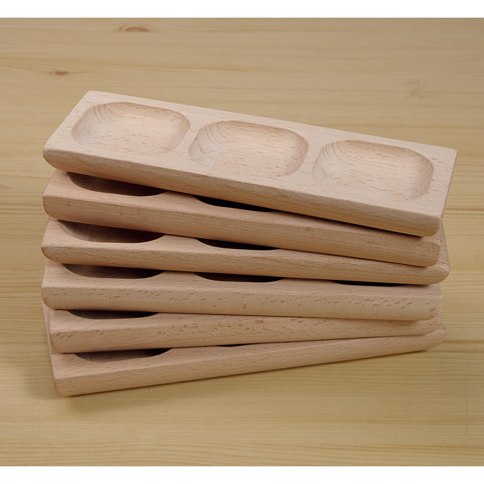 3-Pebble Word-building Trays - Set of 6