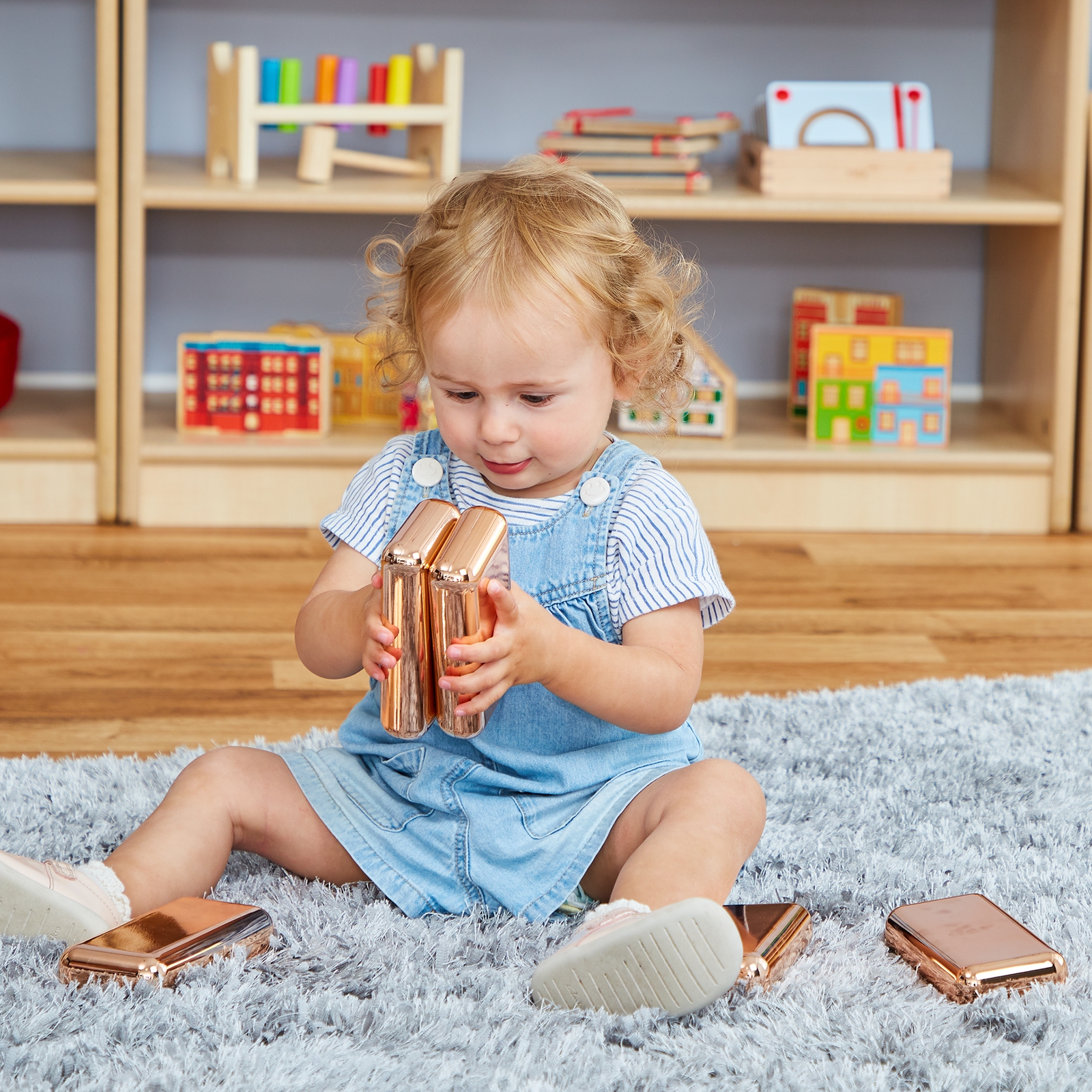 Rose Gold Magnetic Bricks from Hope Education