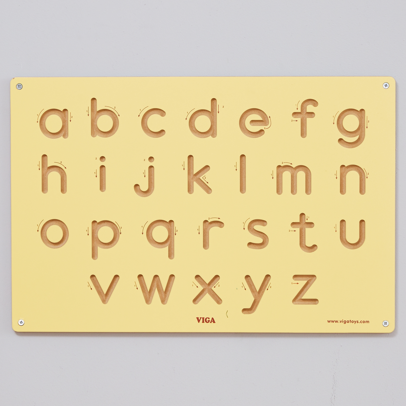 Lowercase Letters Wooden Board