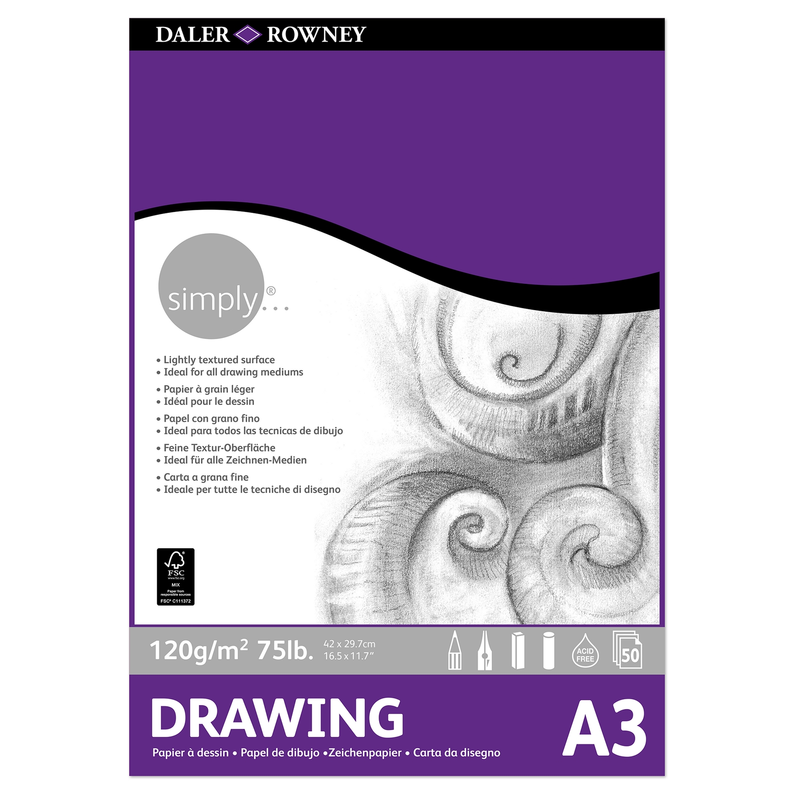 Simply Drawing Pad - A3
