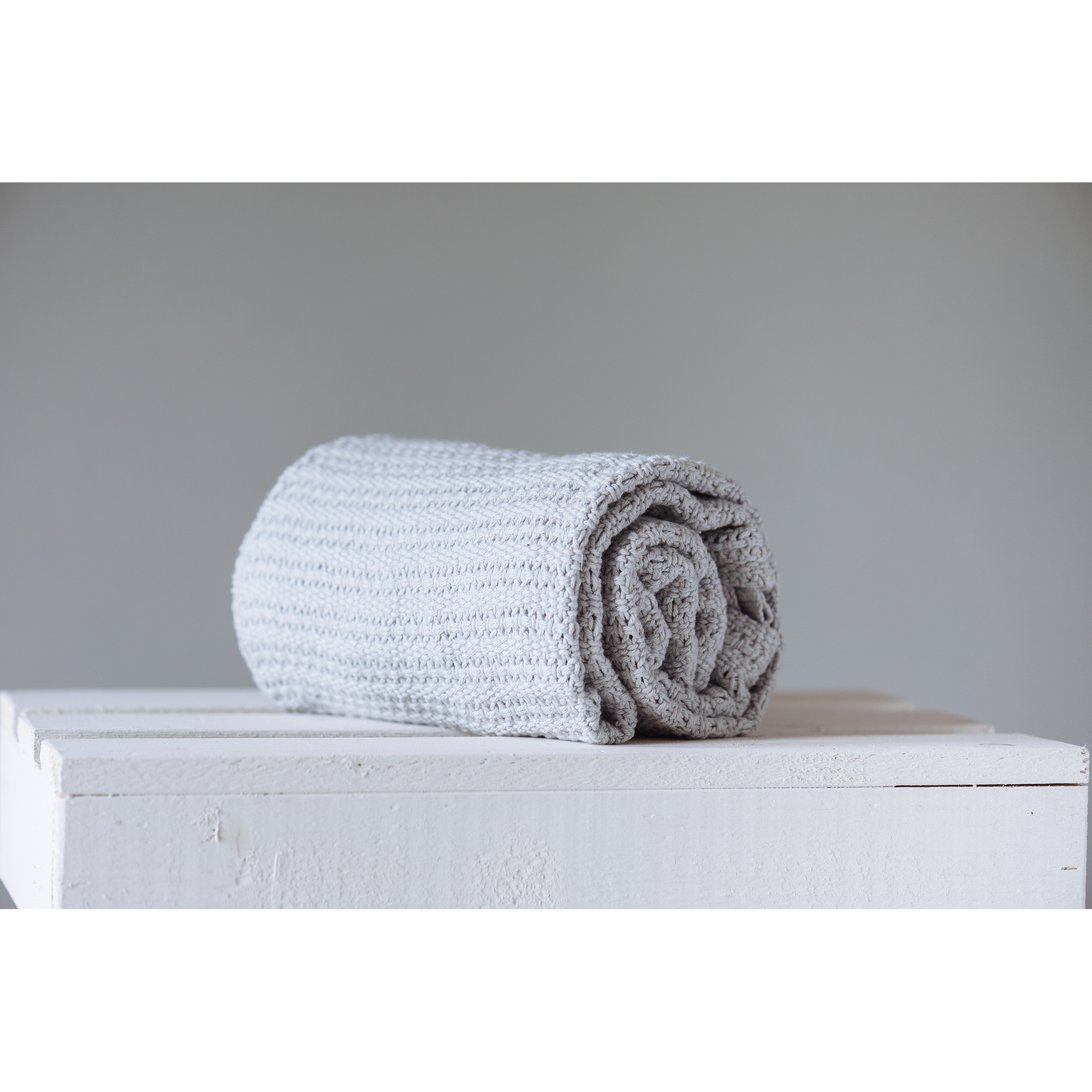 grey cellular blanket