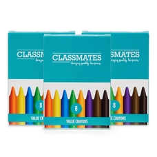 Classmates Value Crayons - Pack 24