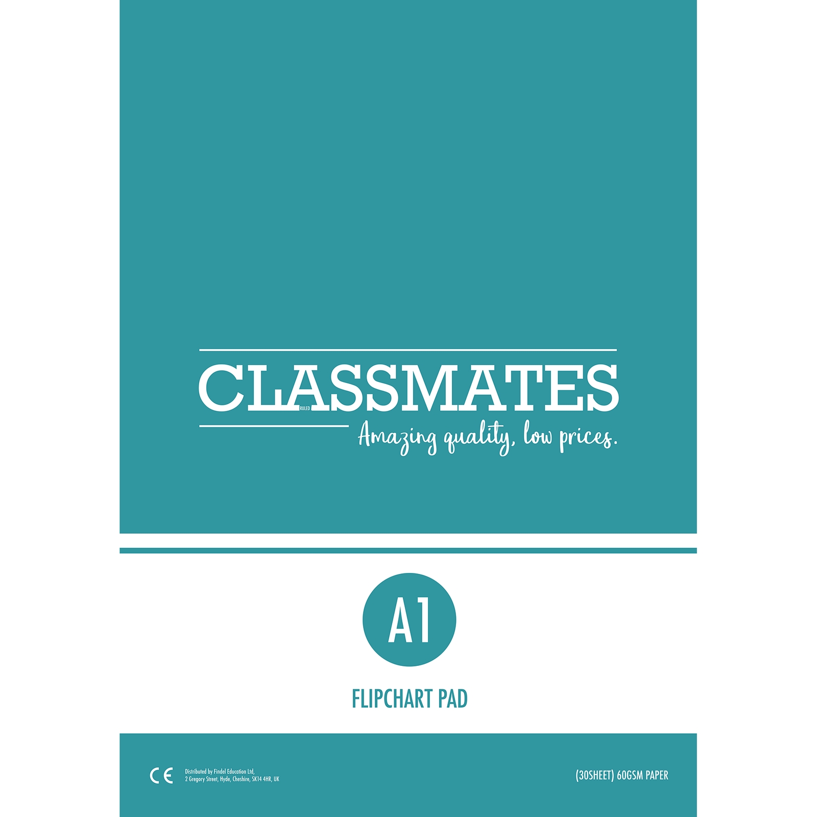 Classmates Plain Page Flipchart Pads - Pack of 10