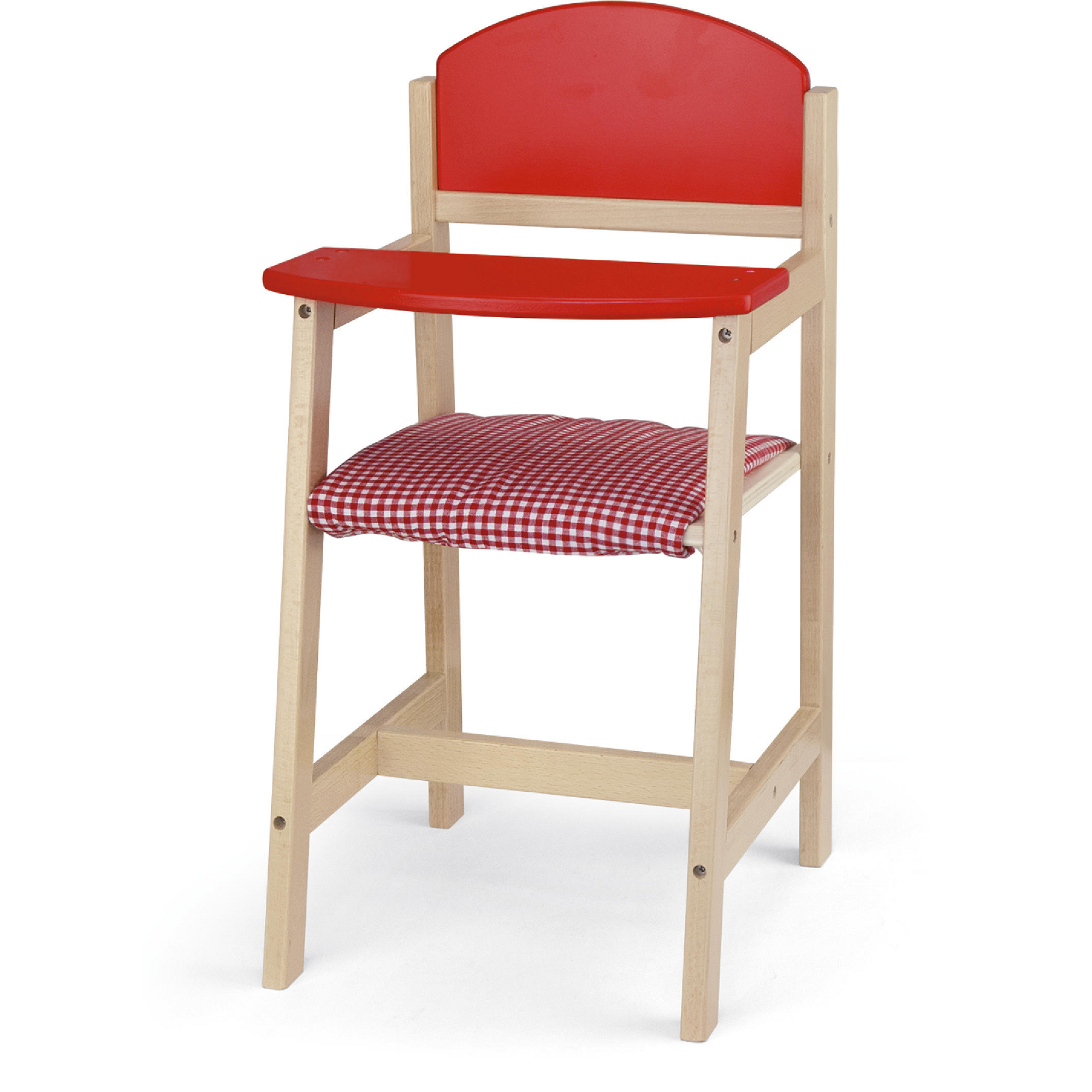 wooden dolls highchair