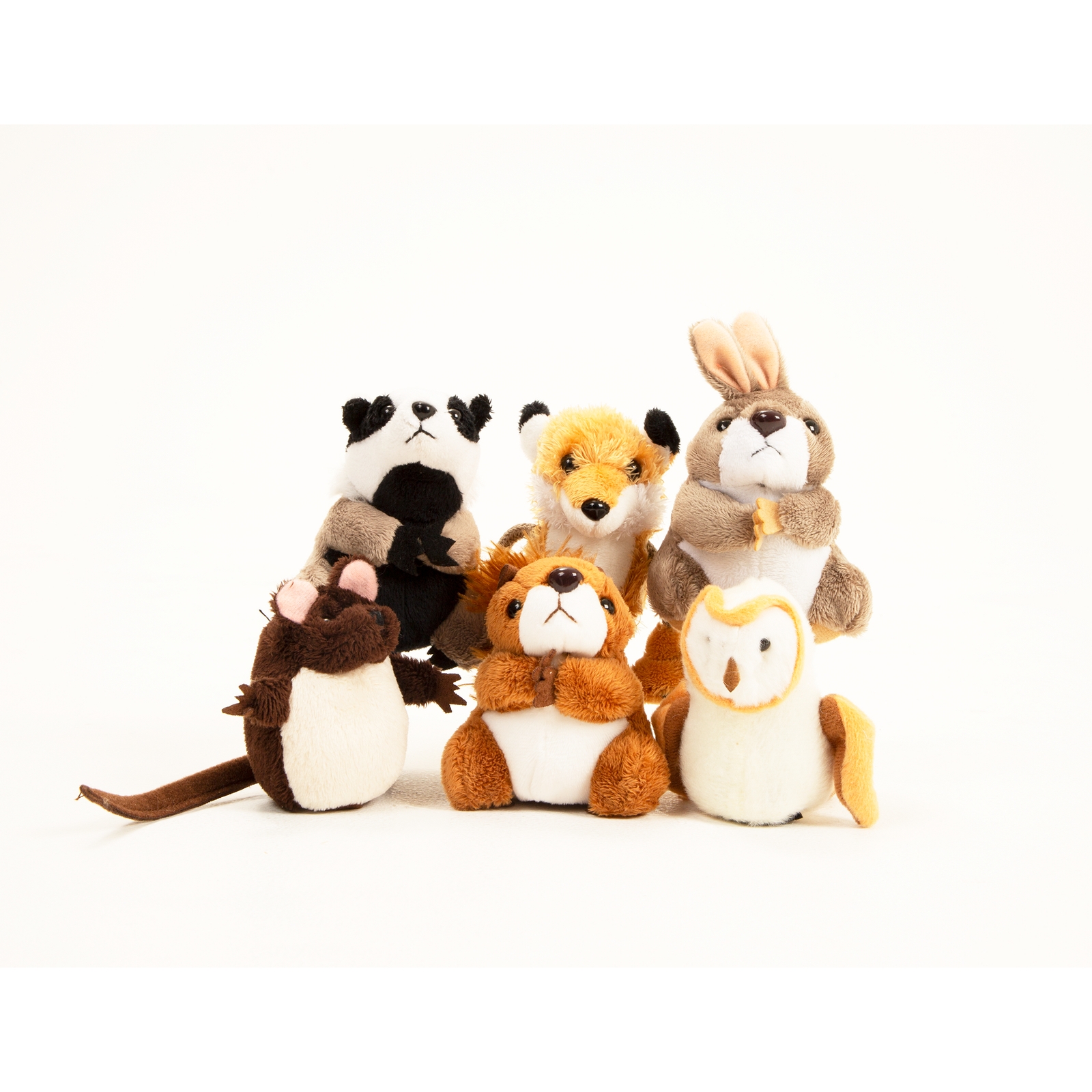 Woodland Animals Finger Puppets - Assorted - Pack of 6
