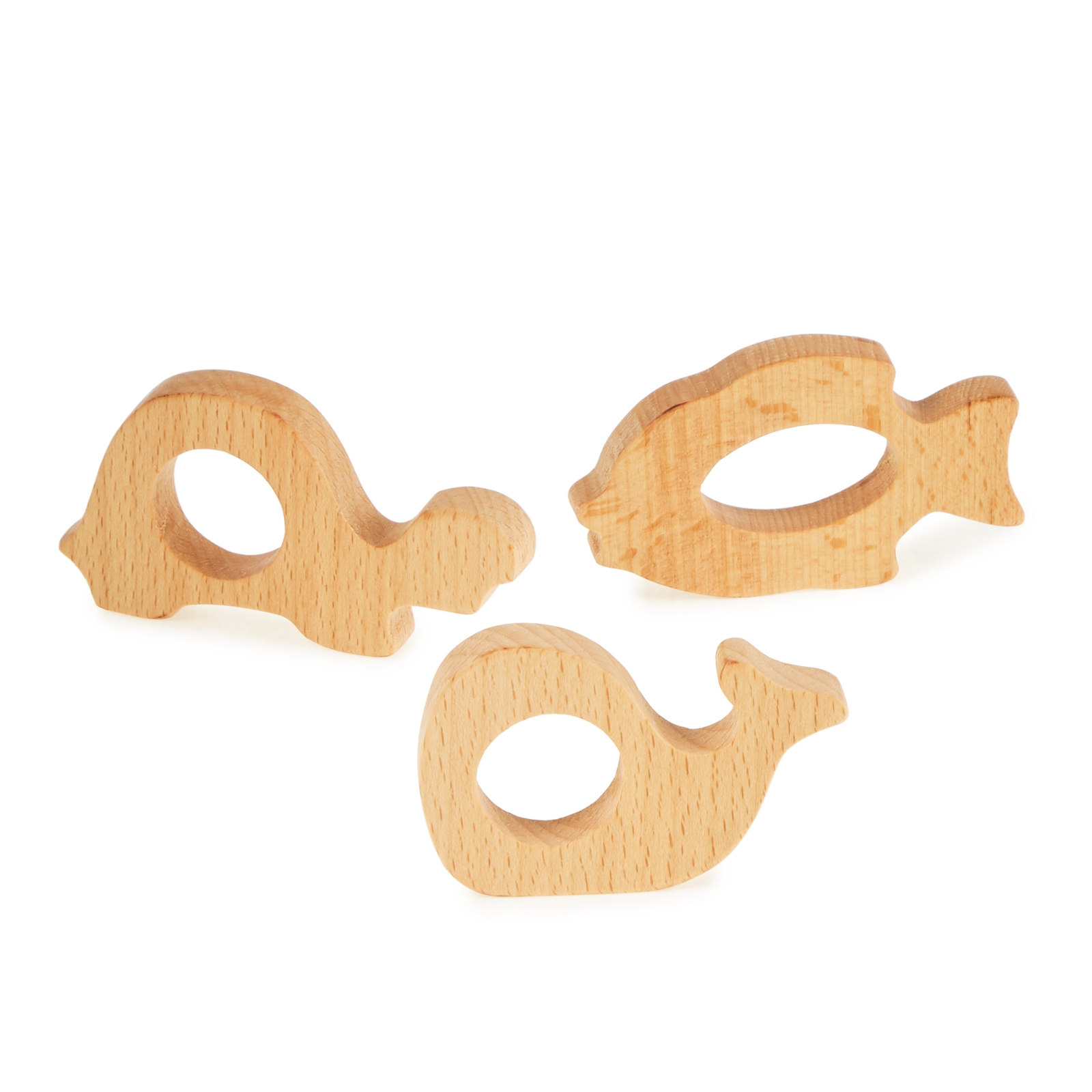 Wooden Sealife Grasping Toys - Assorted - Pack of 3