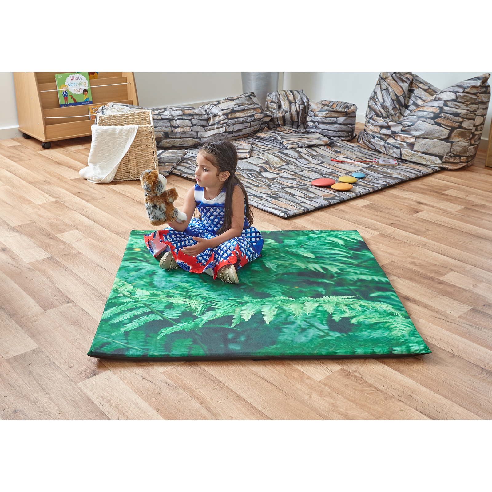 Indoor/Outdoor Mat Fern Design