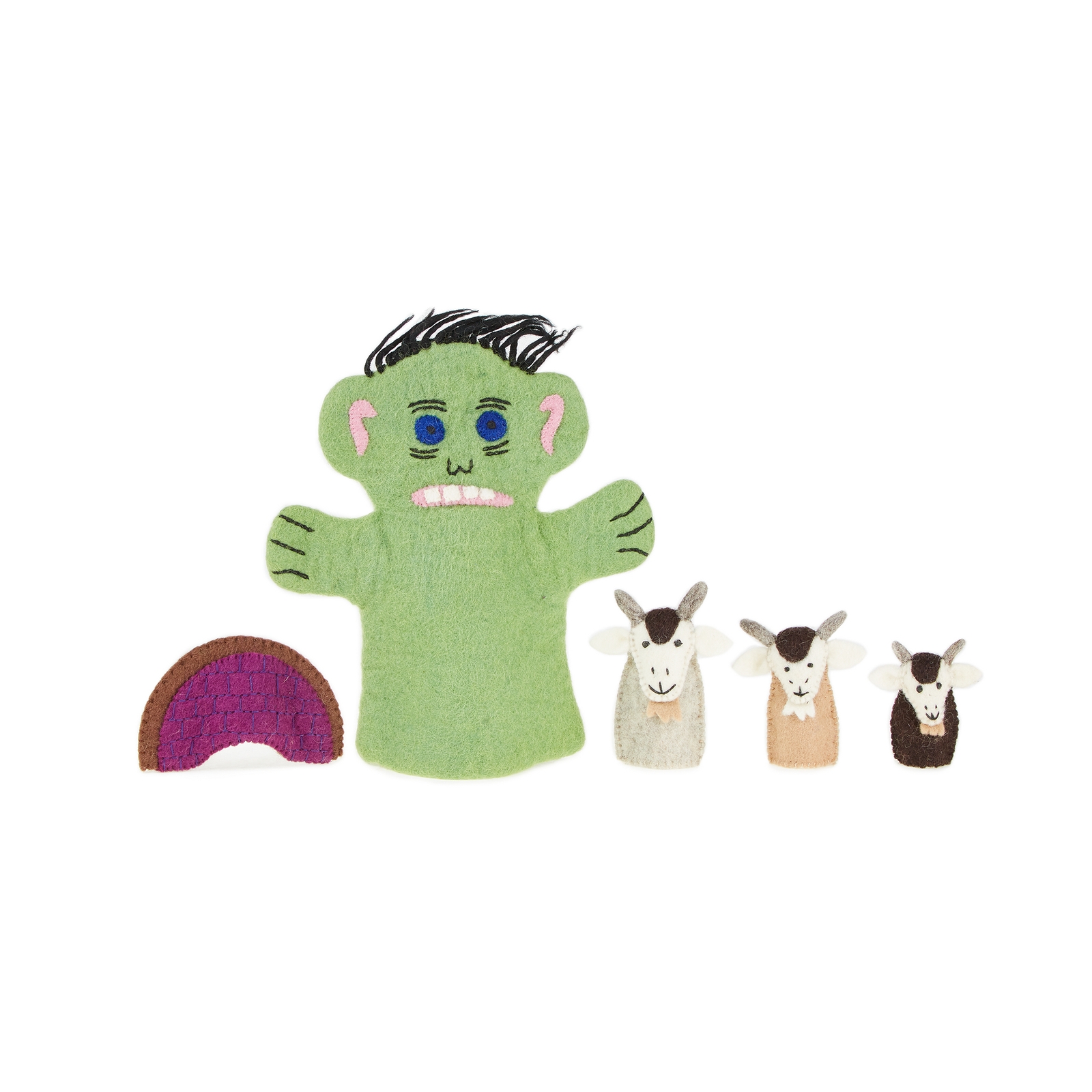 Billy Goats Gruff Puppet Set