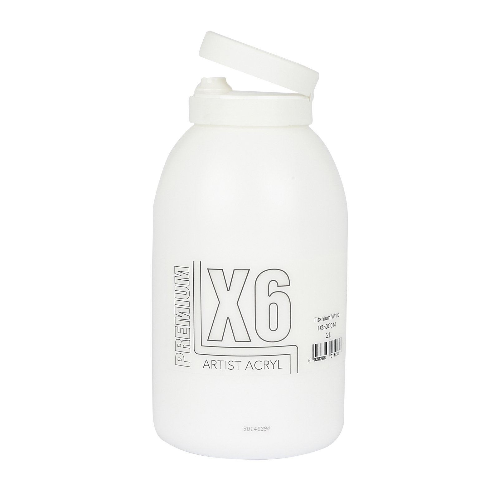 Specialist Crafts X6 Premium Titanium White Acryl/Acrylic Paint - 2 Litre - Each