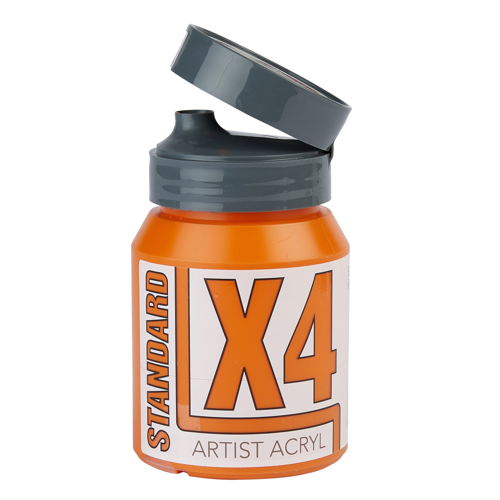 Specialist Crafts X4 Standard Cadmium Orange Hue Acryl/Acrylic Paint - 500ml - Each
