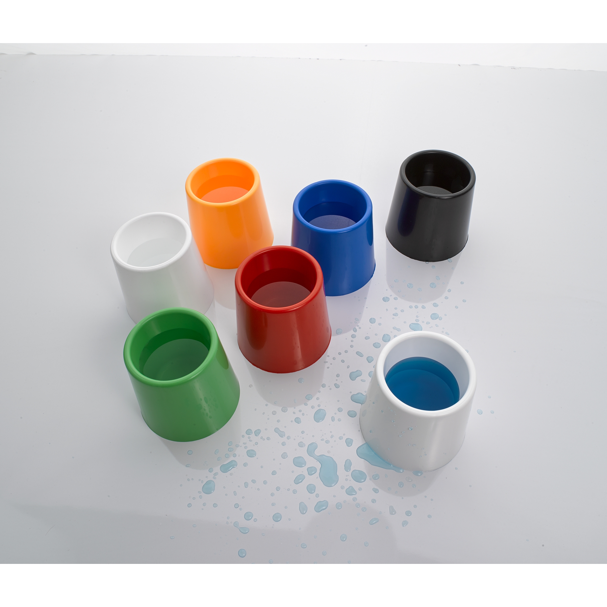 Water Pot Pack Of 6 Assorted Colours