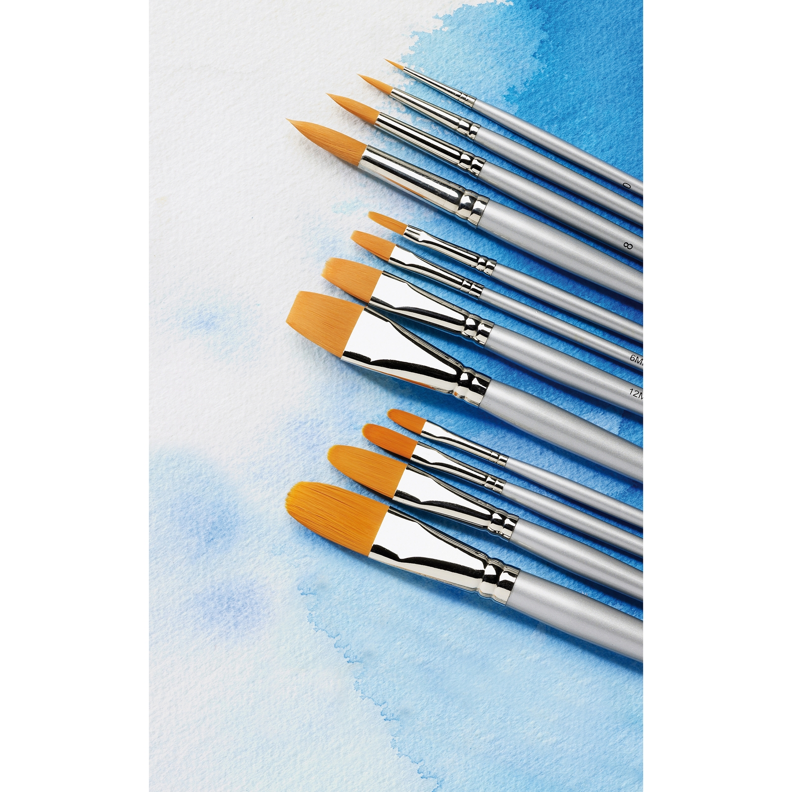 Student Round Watercolour Brush Set