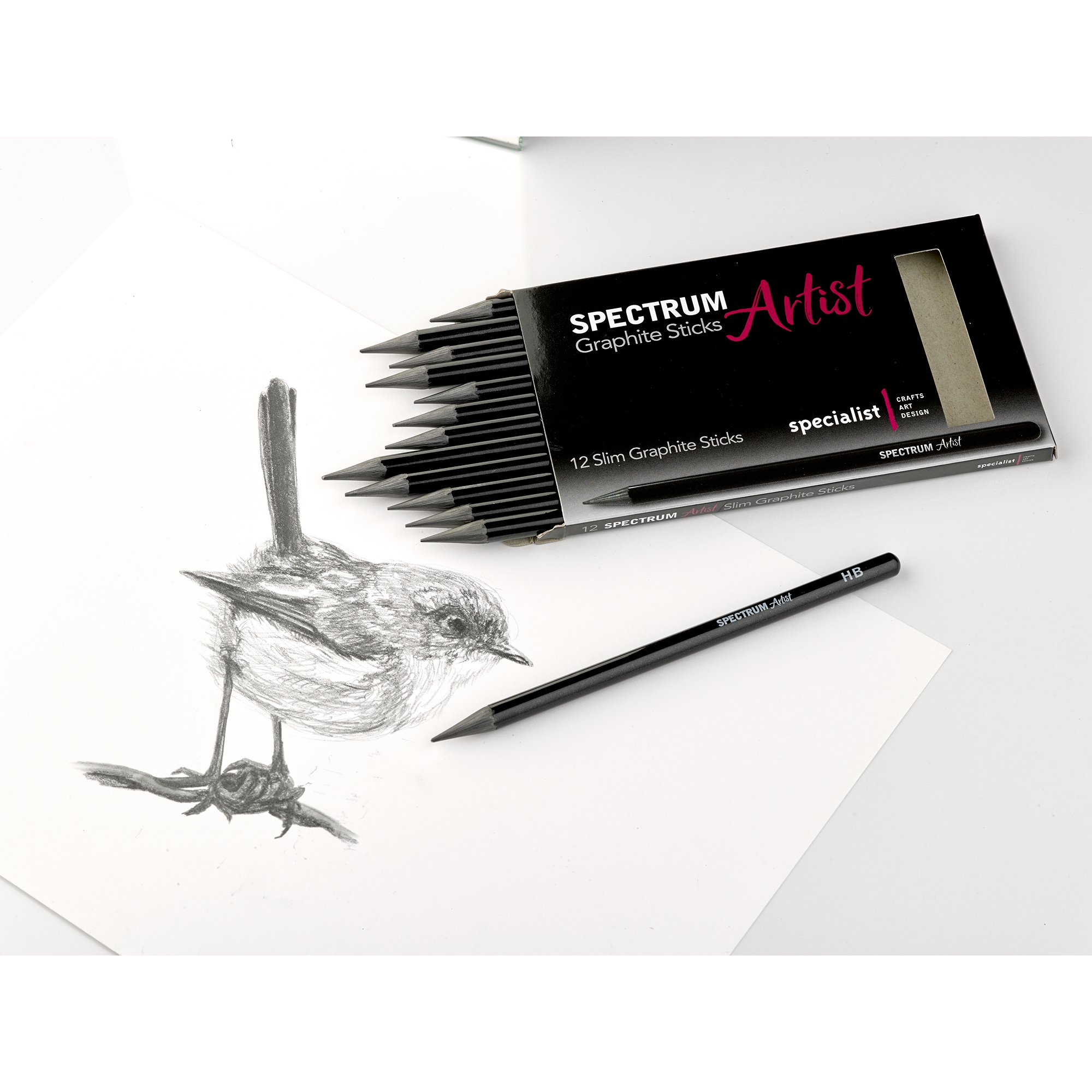 Spectrum Slim Graphite Stick Pk12 Asrtd