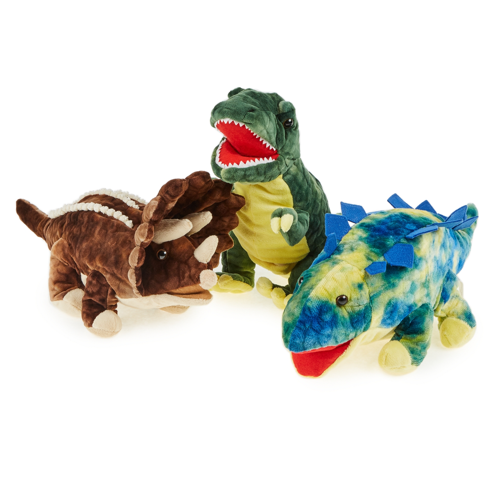 Baby Dino Puppets - 35cm - Assorted - Pack of 3