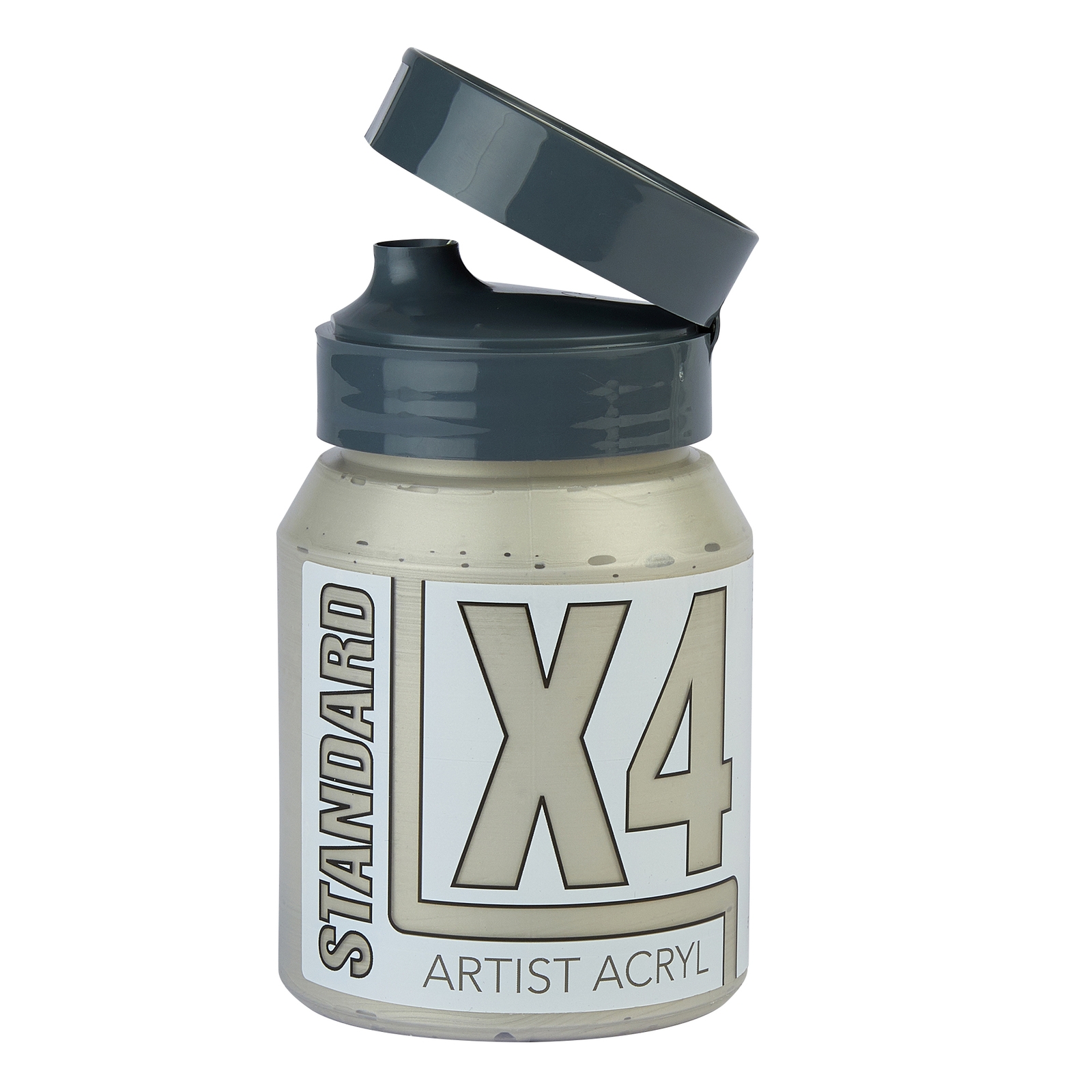 Silver Metallic Specialist Crafts X4 Standard Acryl - 500ml - Each