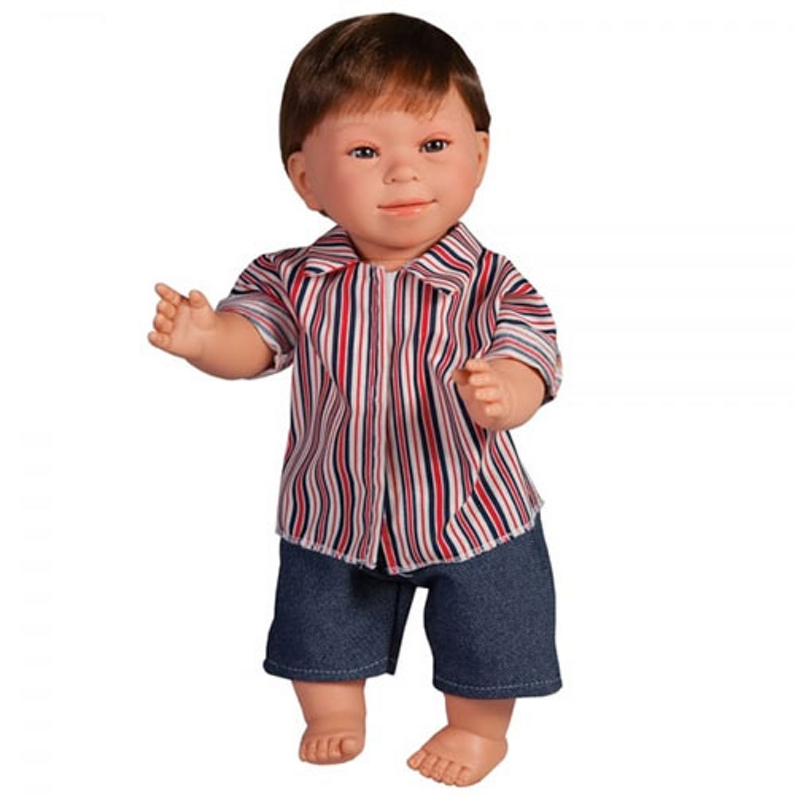 Boy Doll With Downs Syndrome Dark Hair