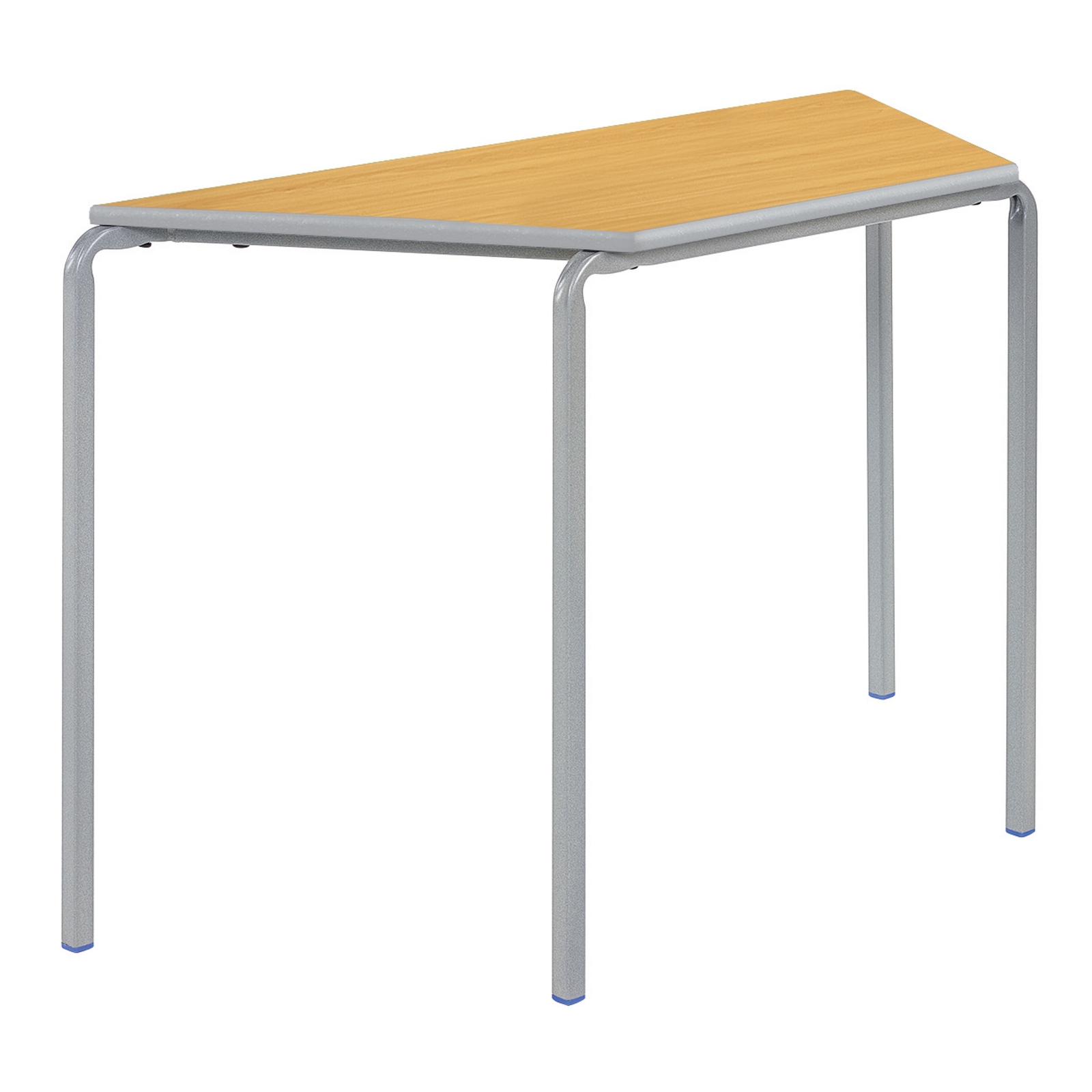 Beech Top Grey Spray PU Edge Hilary Table - Trapezoidal 110 x 55 H640