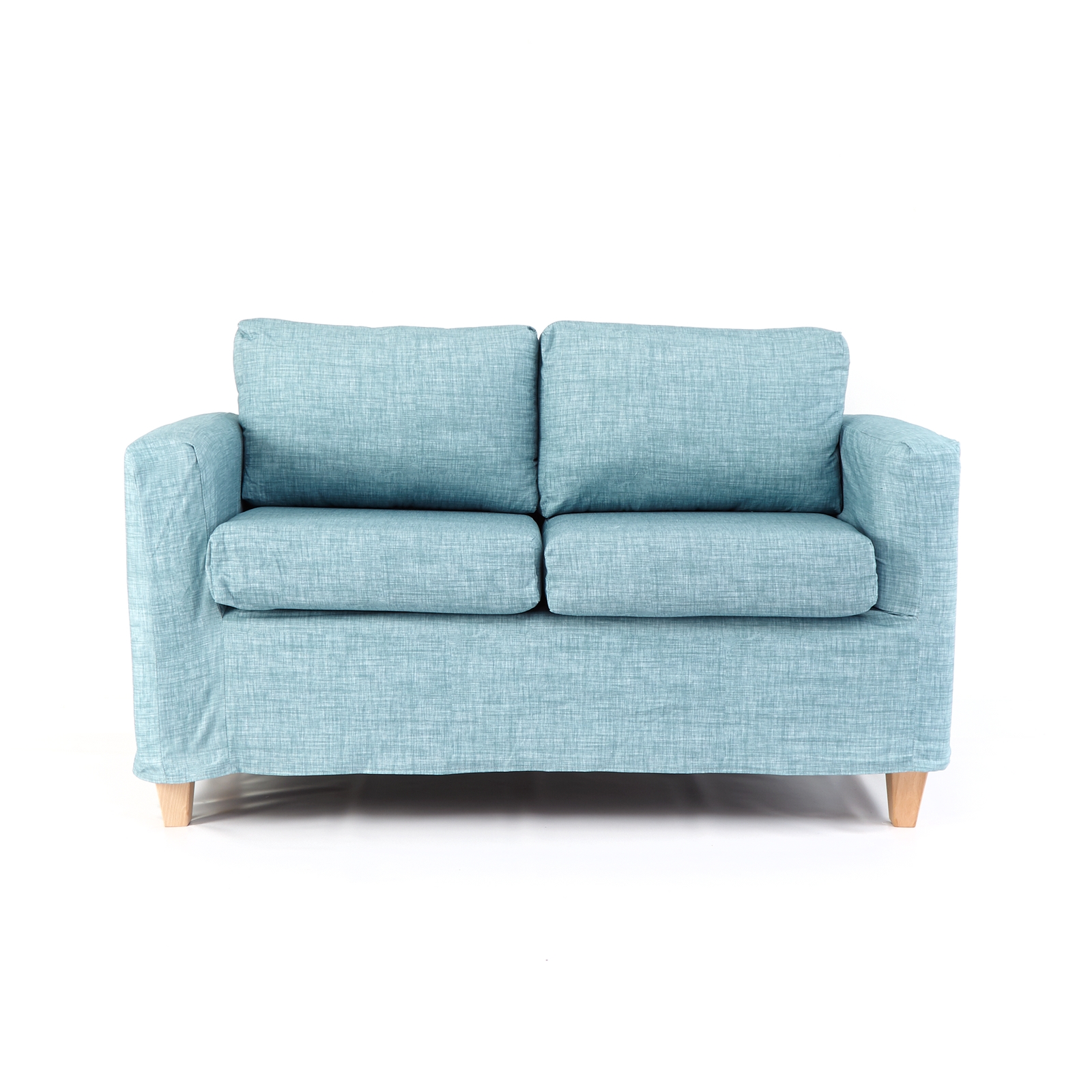 Sofa With Removable Cover Soft Blue - 155 x 82 x 82cm - Each