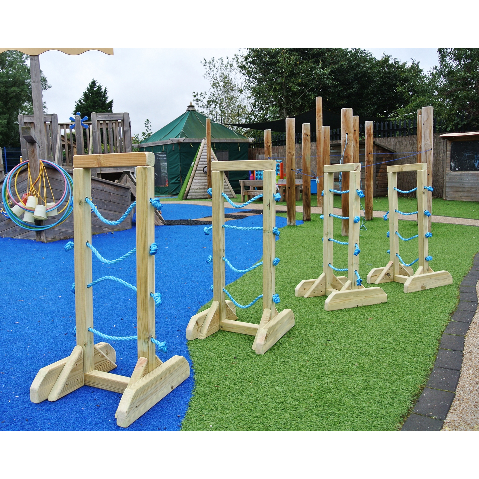 Wooden Channelling Stands Pack 4