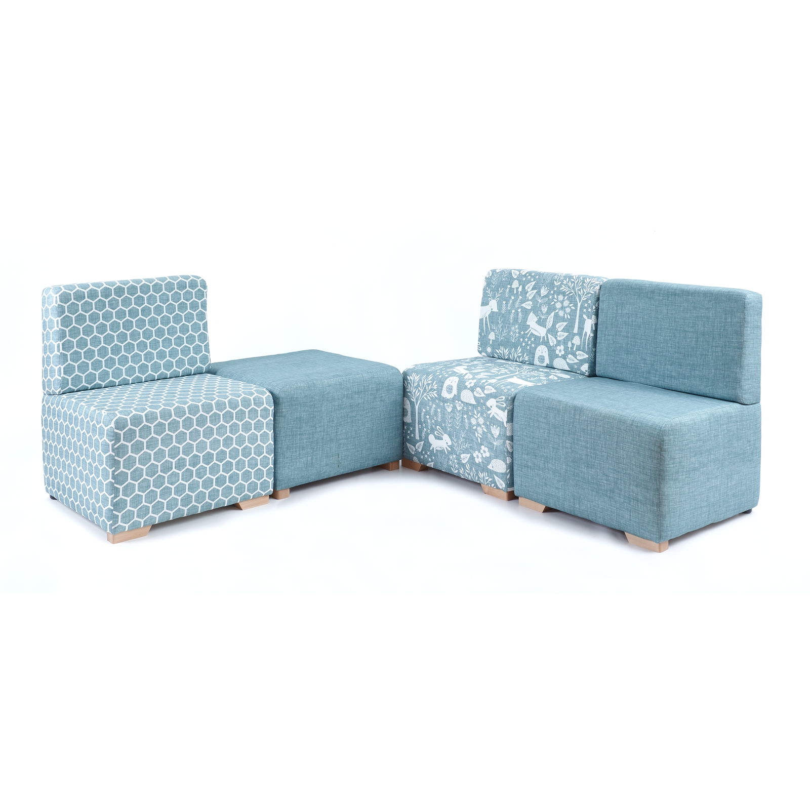 Corner Woodland Sofa Set Mod - Duck Egg